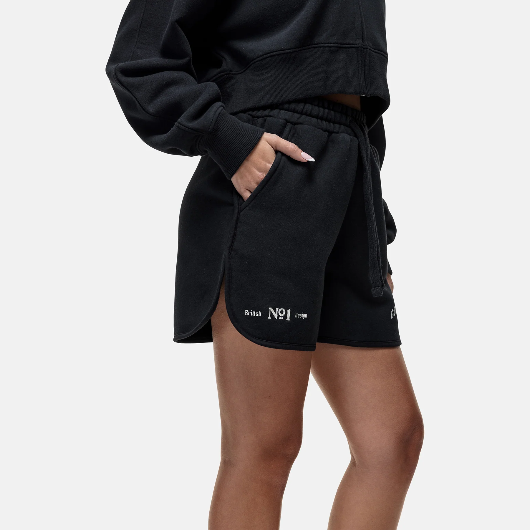 Antiquity Washed Black Shorts - Image 4