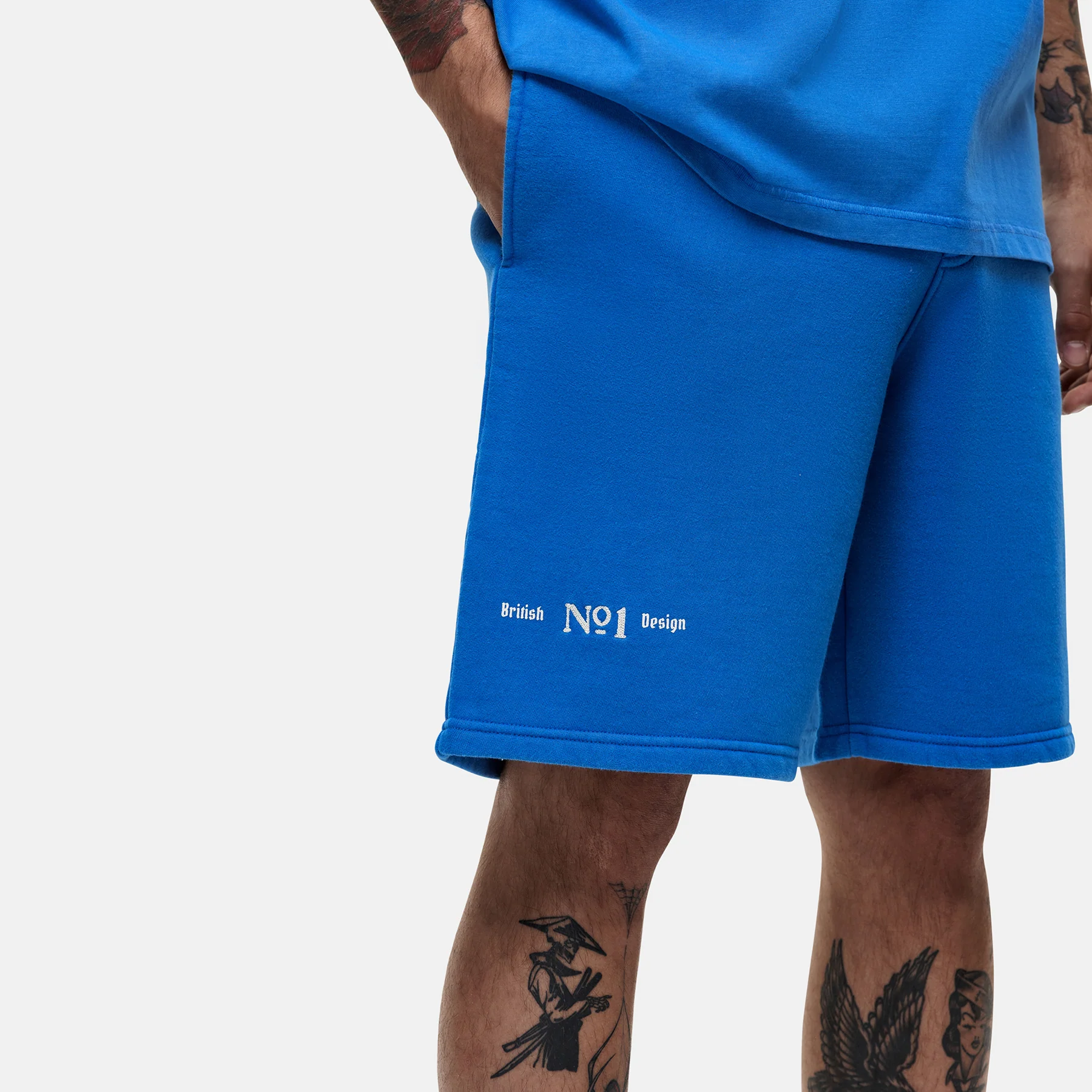 Antiquity Washed Blue Shorts - Image 4