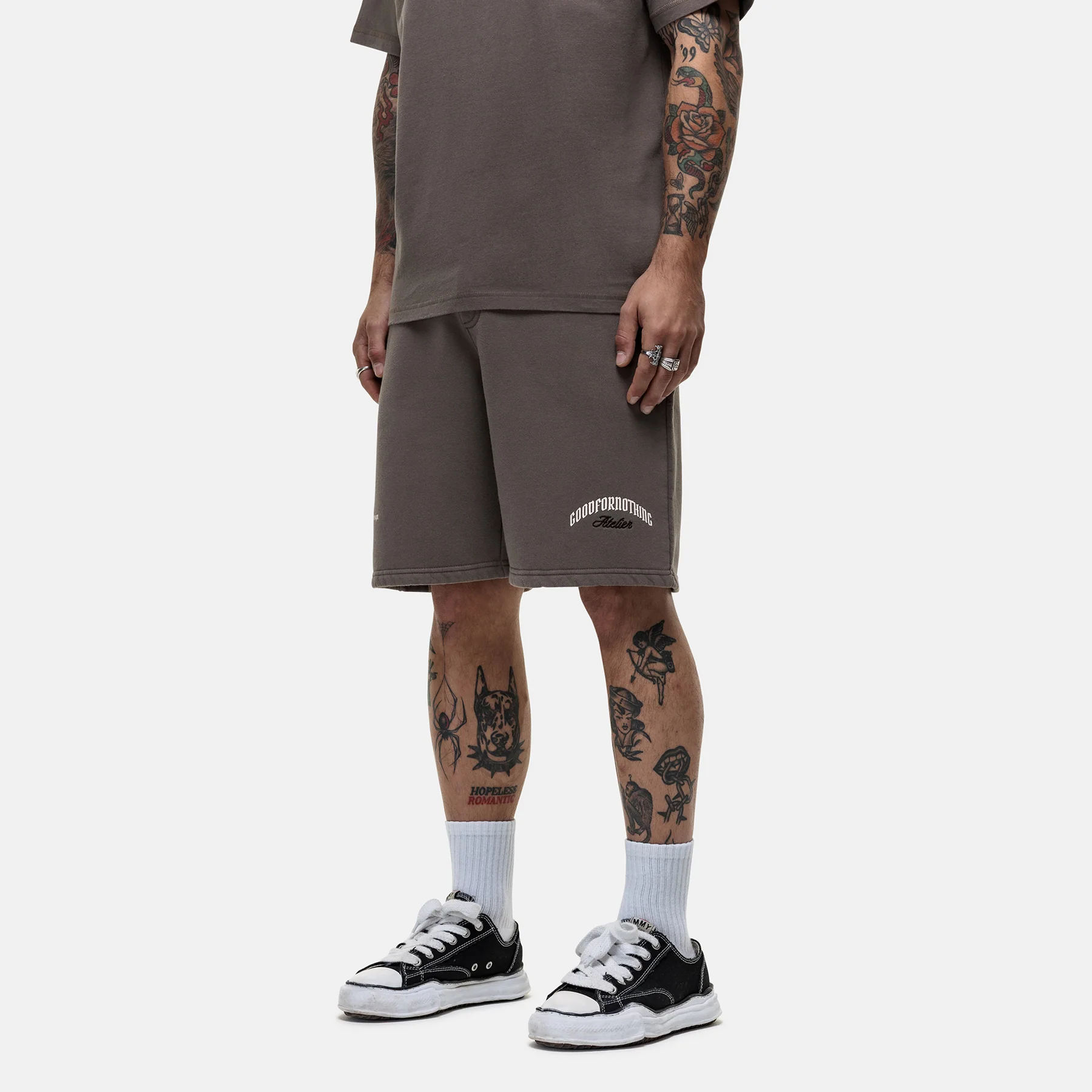 Antiquity Washed Taupe Shorts - Image 2