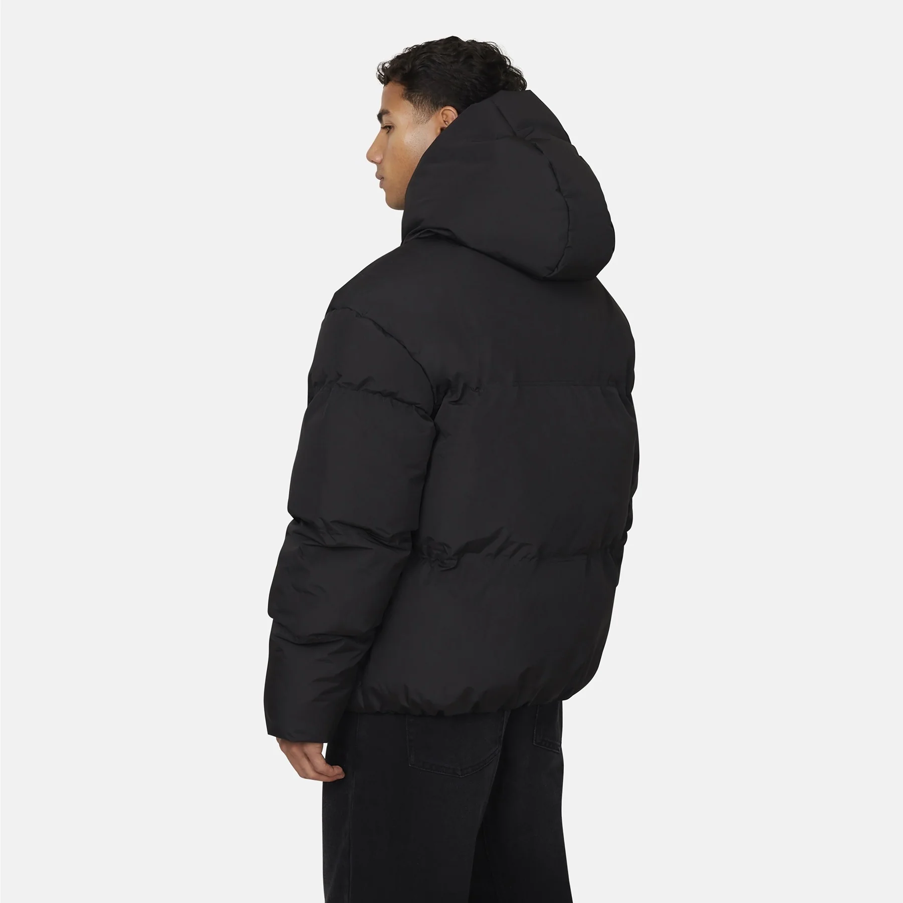 Arctic Matte Black Puffer Jacket - Image 4