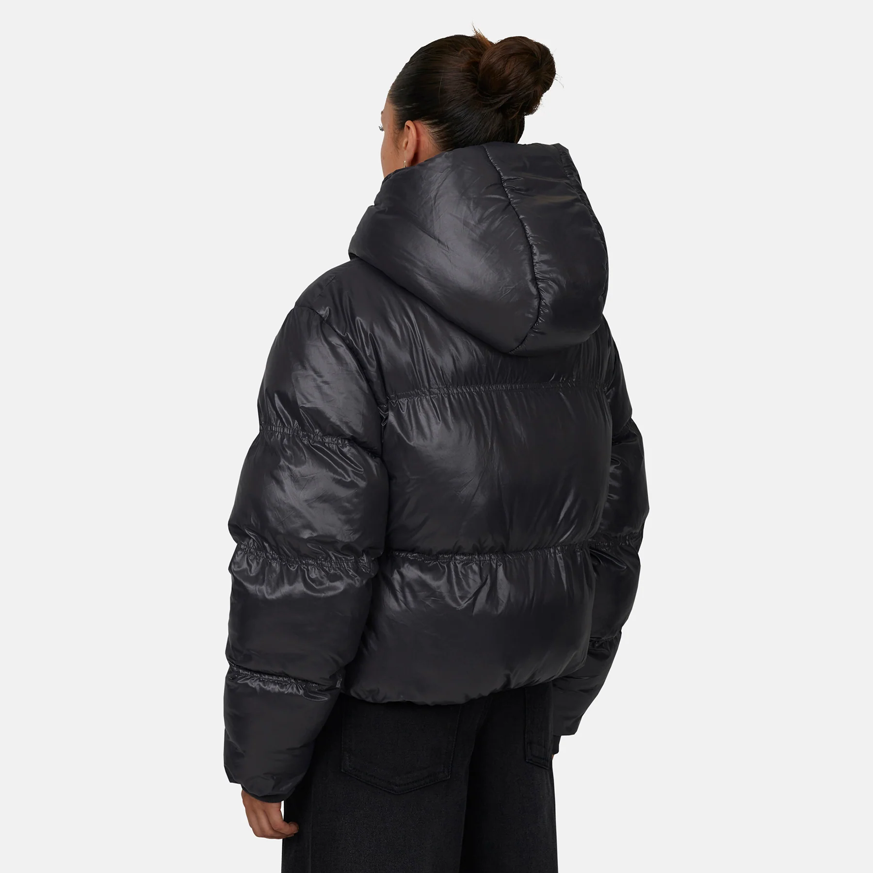 Arctic Shine Gunmetal Puffer Jacket - Image 3
