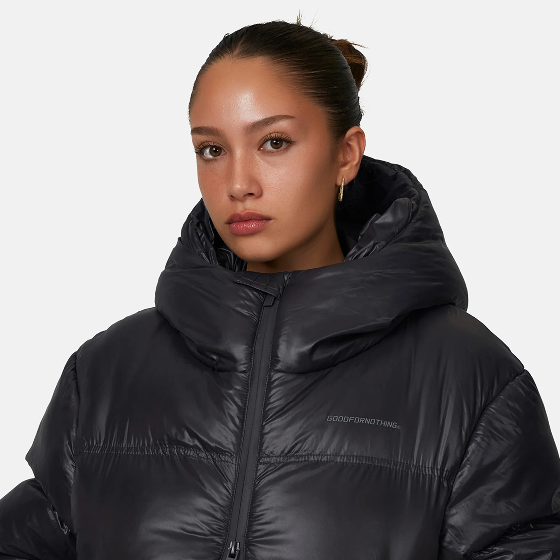 Arctic Shine Gunmetal Puffer Jacket - Image 6