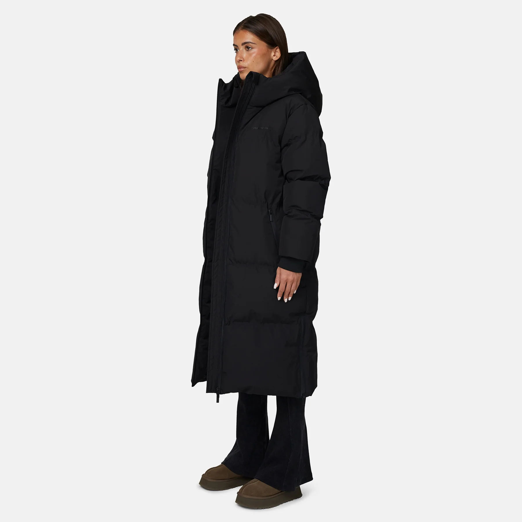Arctic Maxi Matte Black Puffer Jacket - Image 3