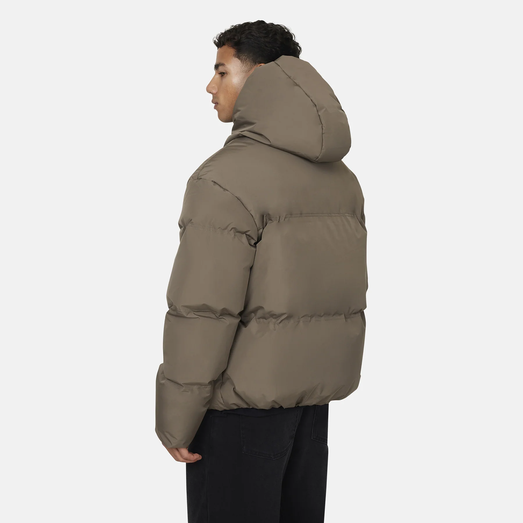 Arctic Matte Taupe Puffer Jacket - Image 3