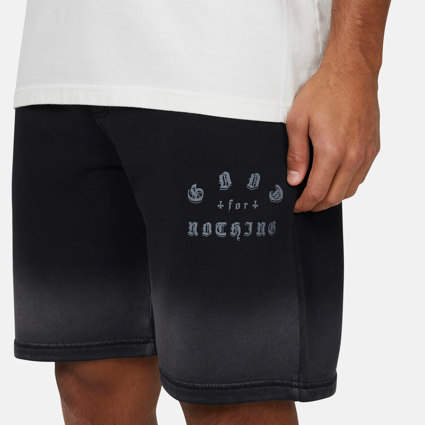 California Washed Black Shorts - Image 3