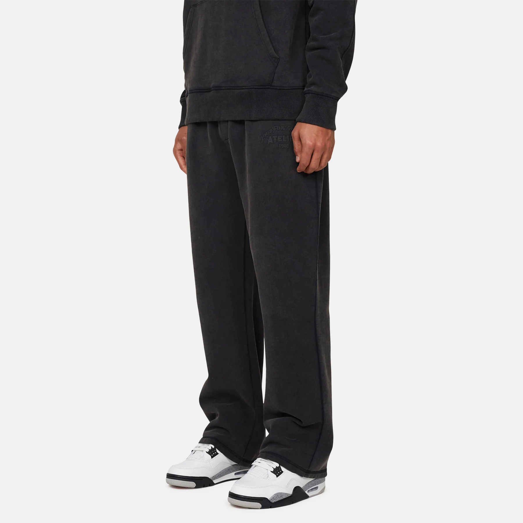 Float Butterfly Washed Black Sweatpants - Image 2