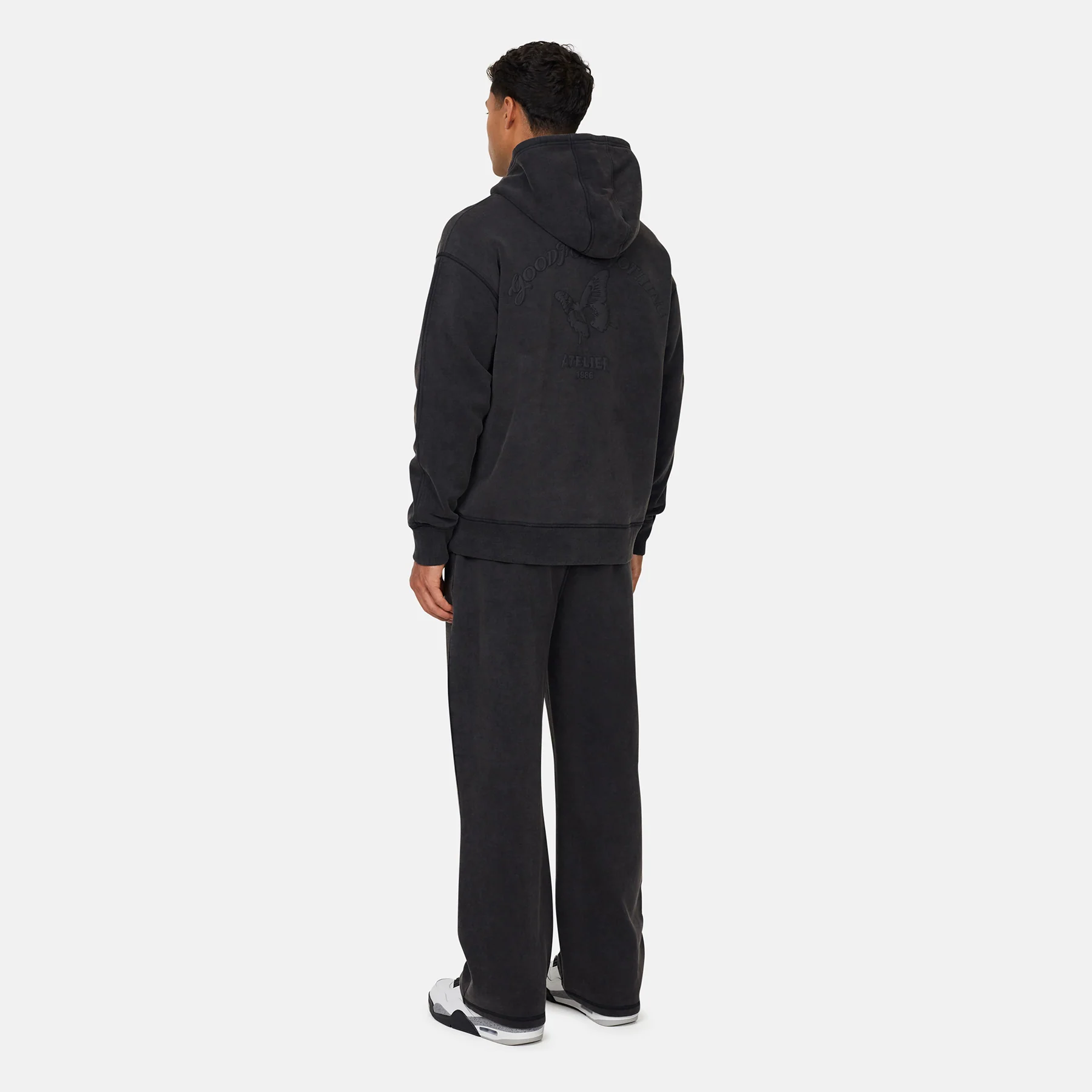 Float Butterfly Washed Black Sweatpants - Image 5