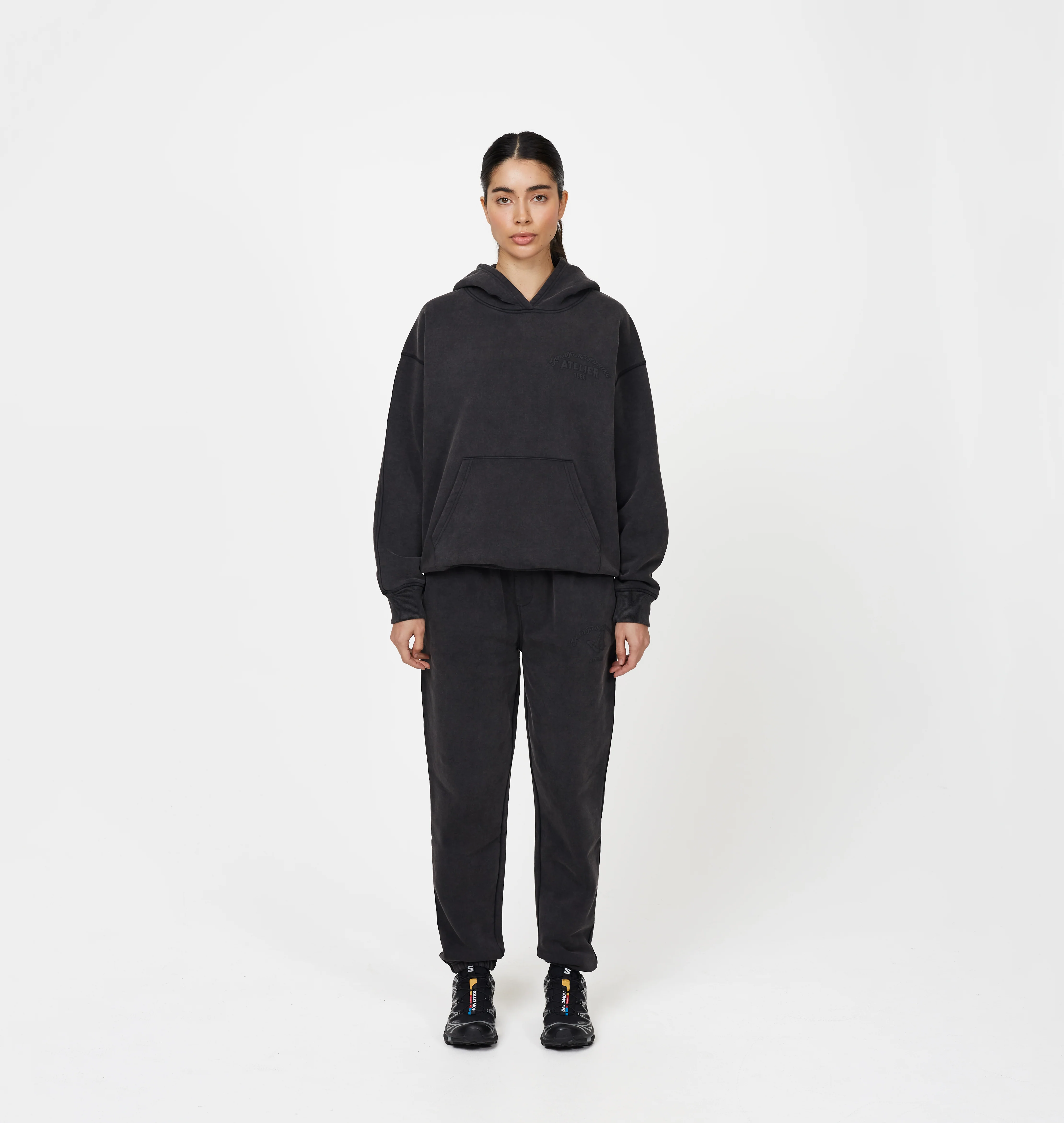 Float Butterfly Washed Black Hoodie - Image 4