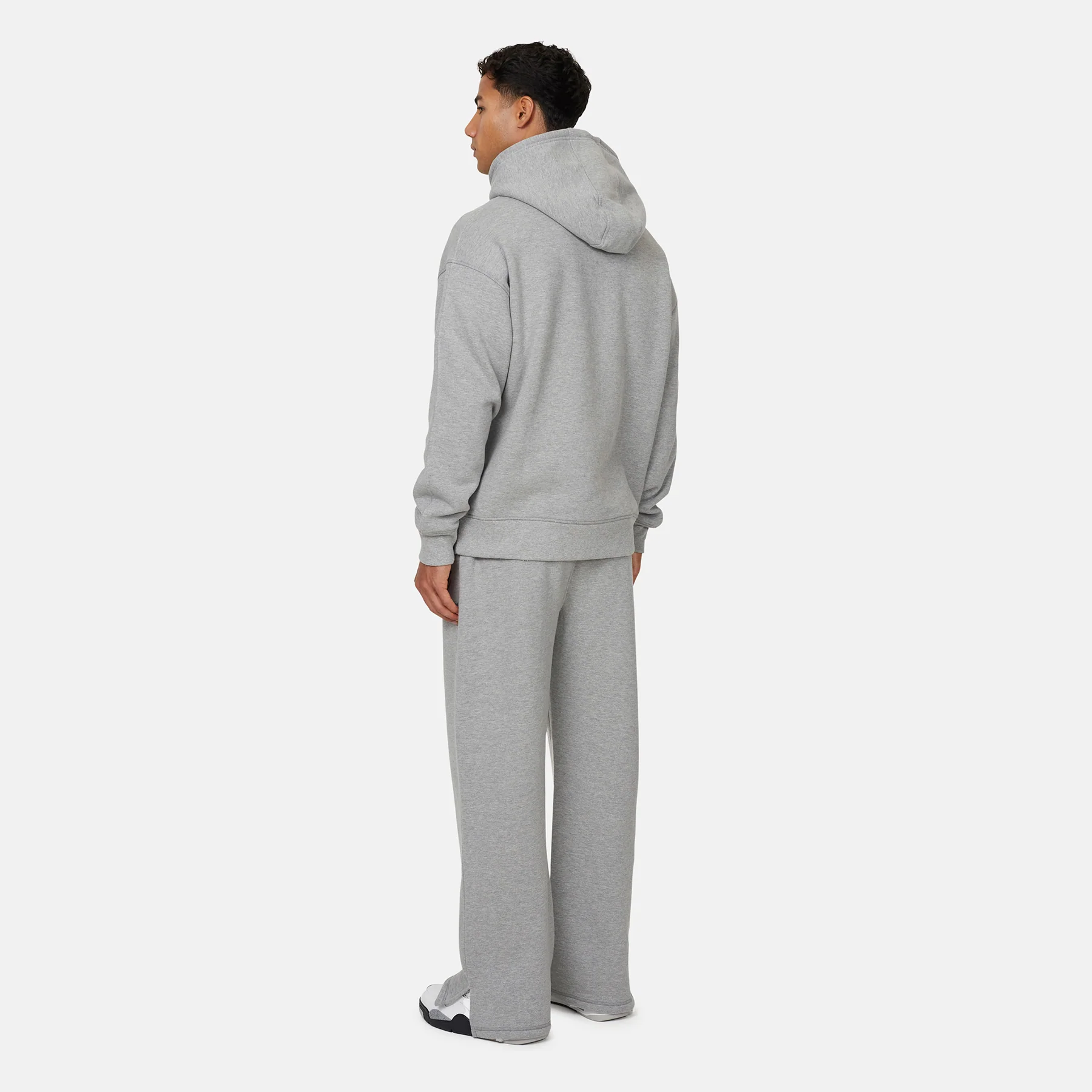 Authentic Grey Marl Hoodie - Image 4