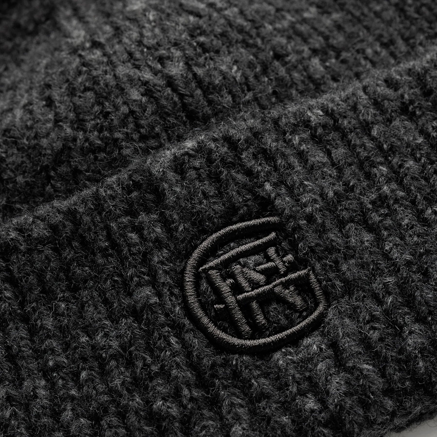 Monogram Black Beanie - Image 3