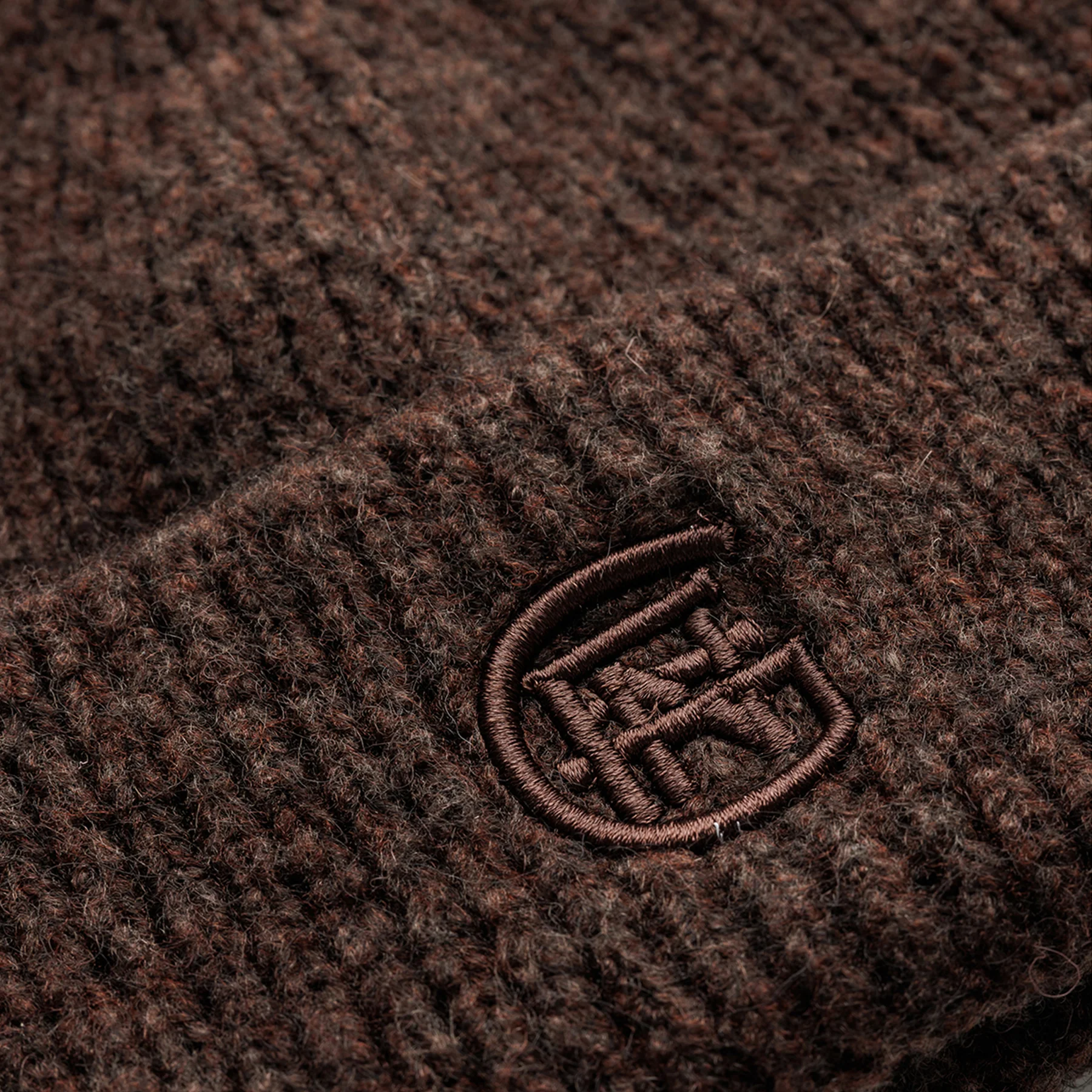 Monogram Brown Beanie - Image 3
