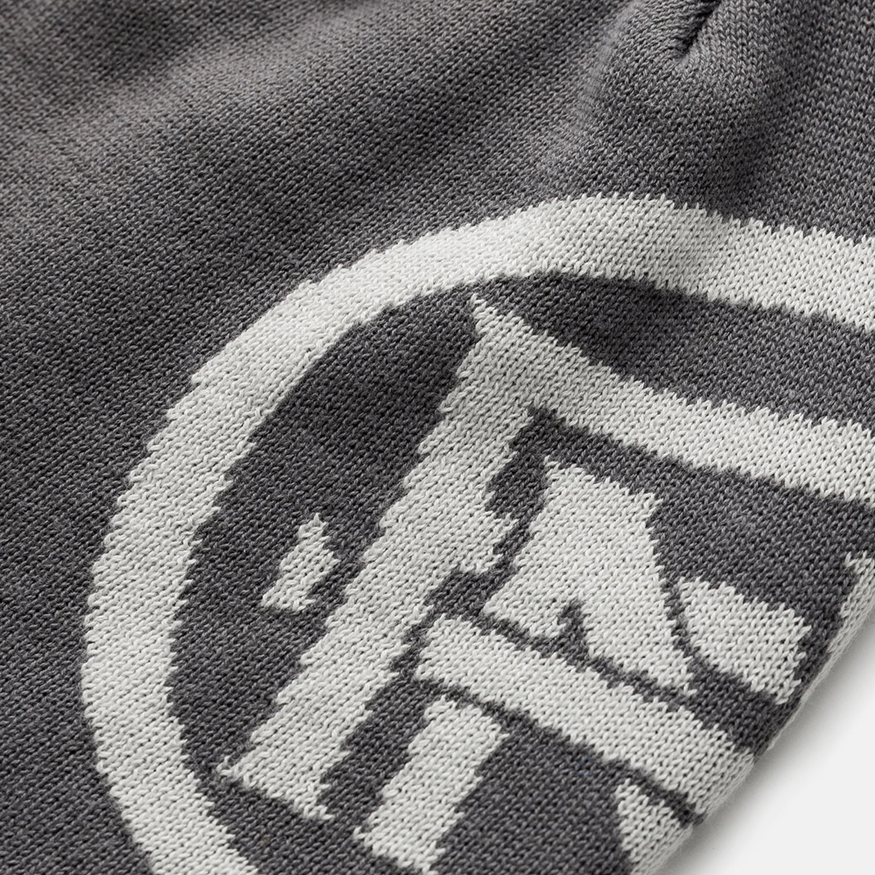 Monogram Grey Skull Beanie - Image 3