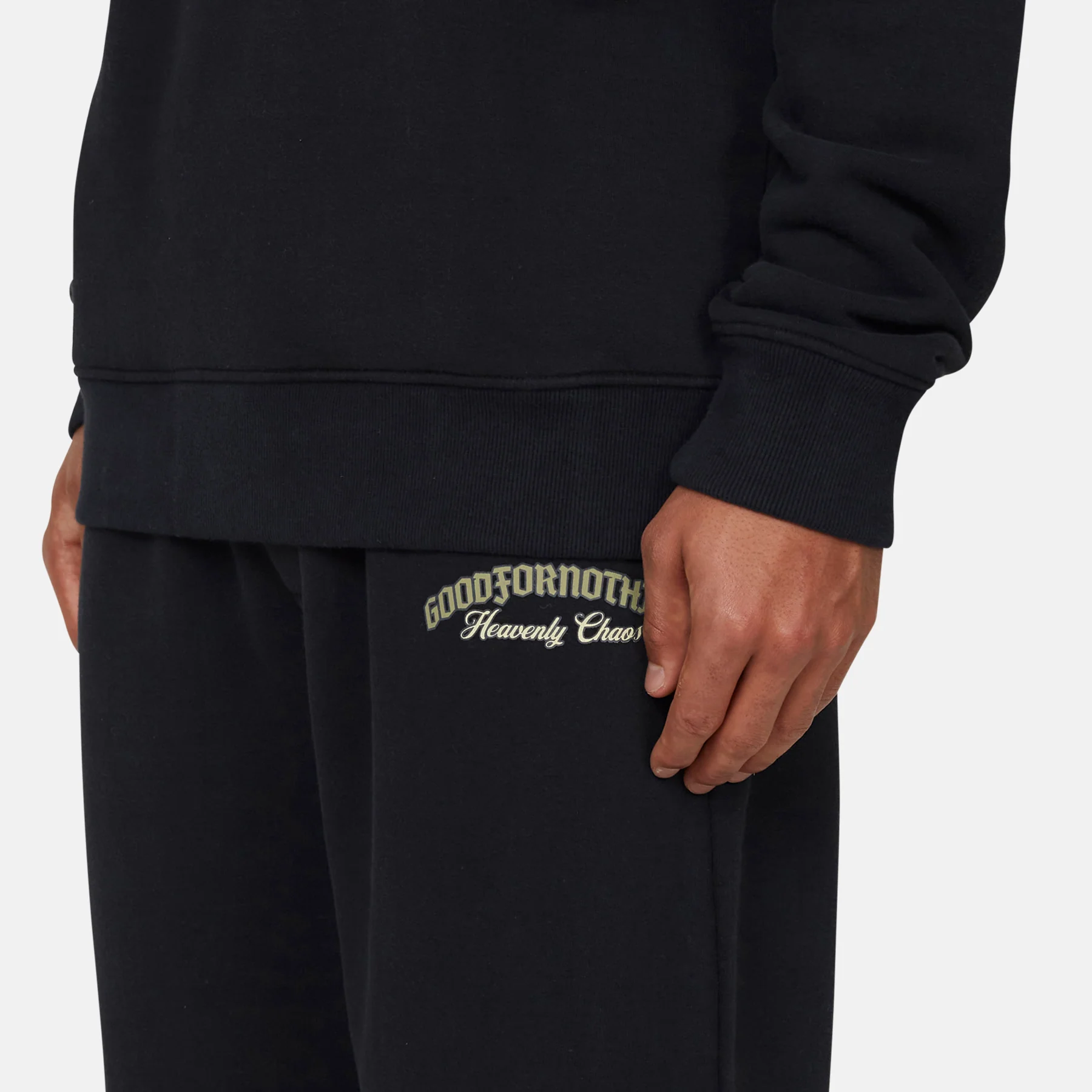 Heavenly Chaos Black Sweatpants - Image 3