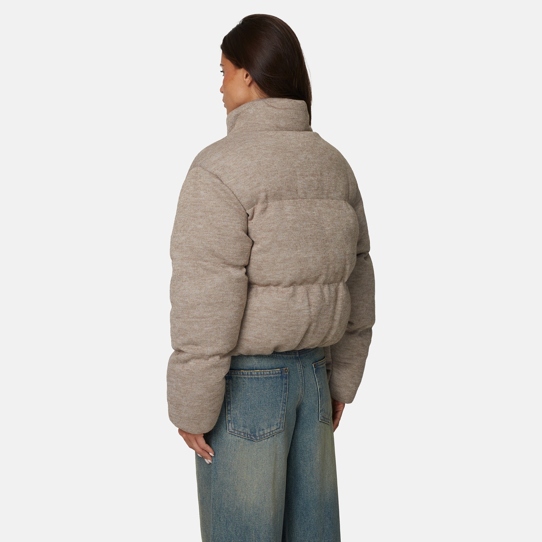 Monogram Knitted Oat Puffer Jacket - Image 5