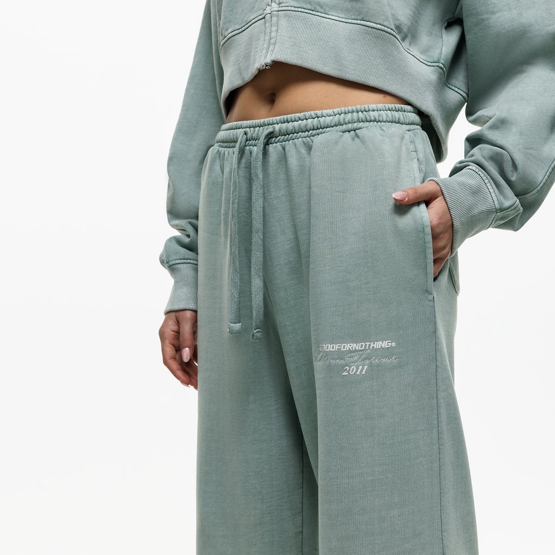 Dream Forever Washed Aqua Sweatpant (Final Sale) - Image 3