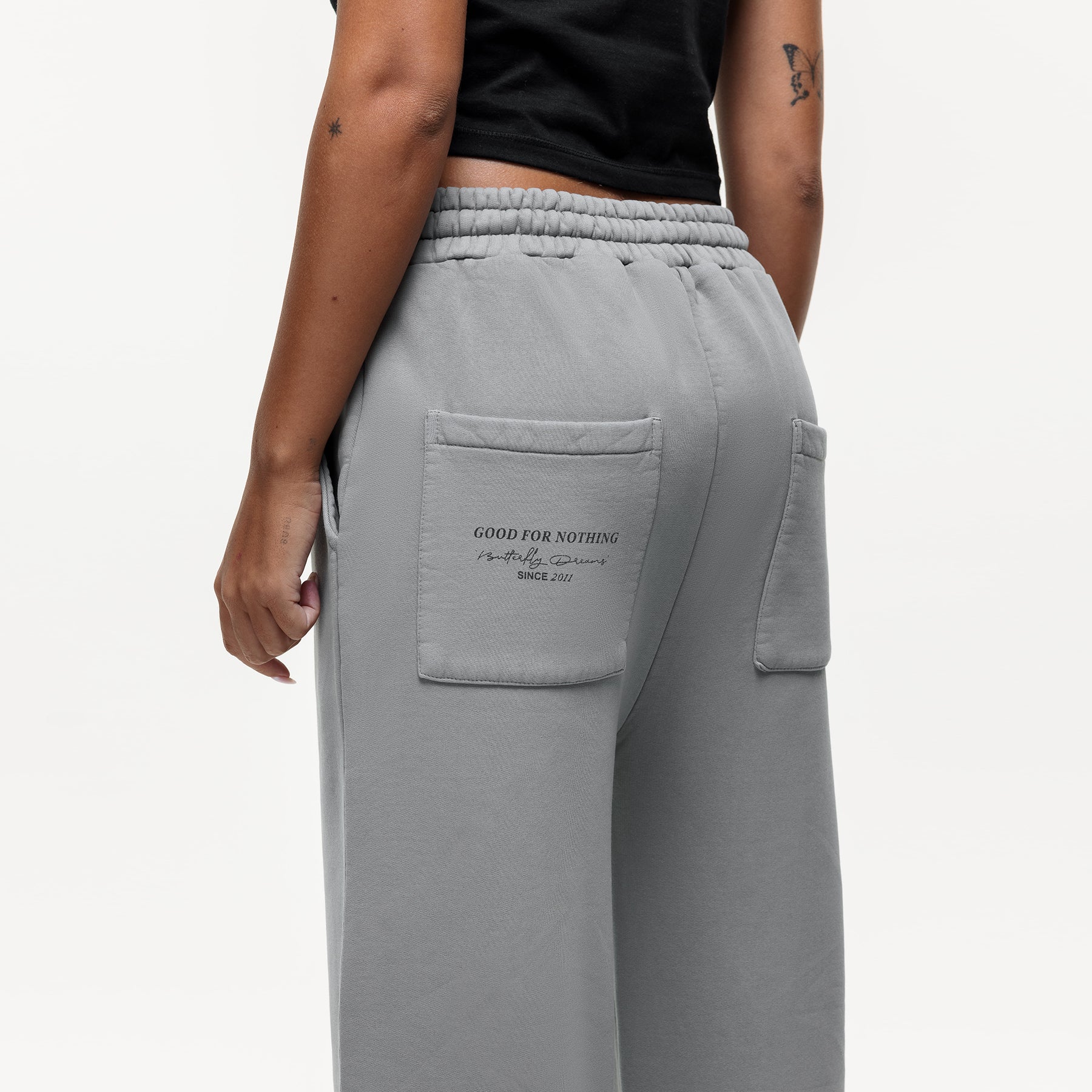 Butterfly Fade Grey Sweatpants - Image 5
