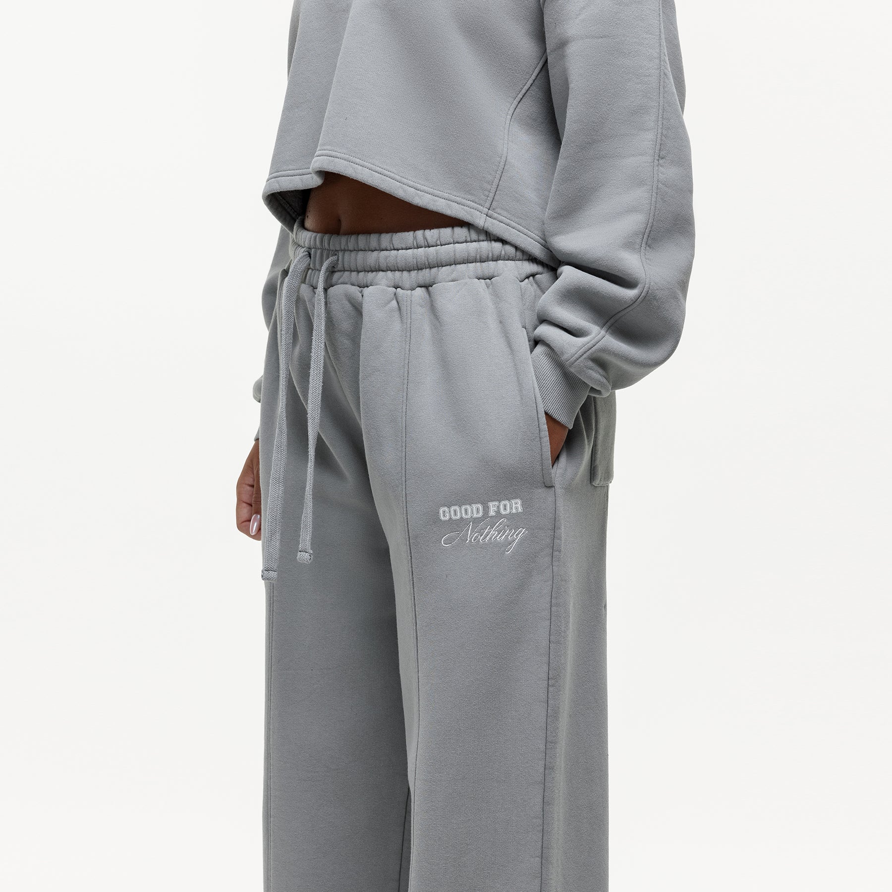 Slouch Grey Baggy Sweatpant - Image 3
