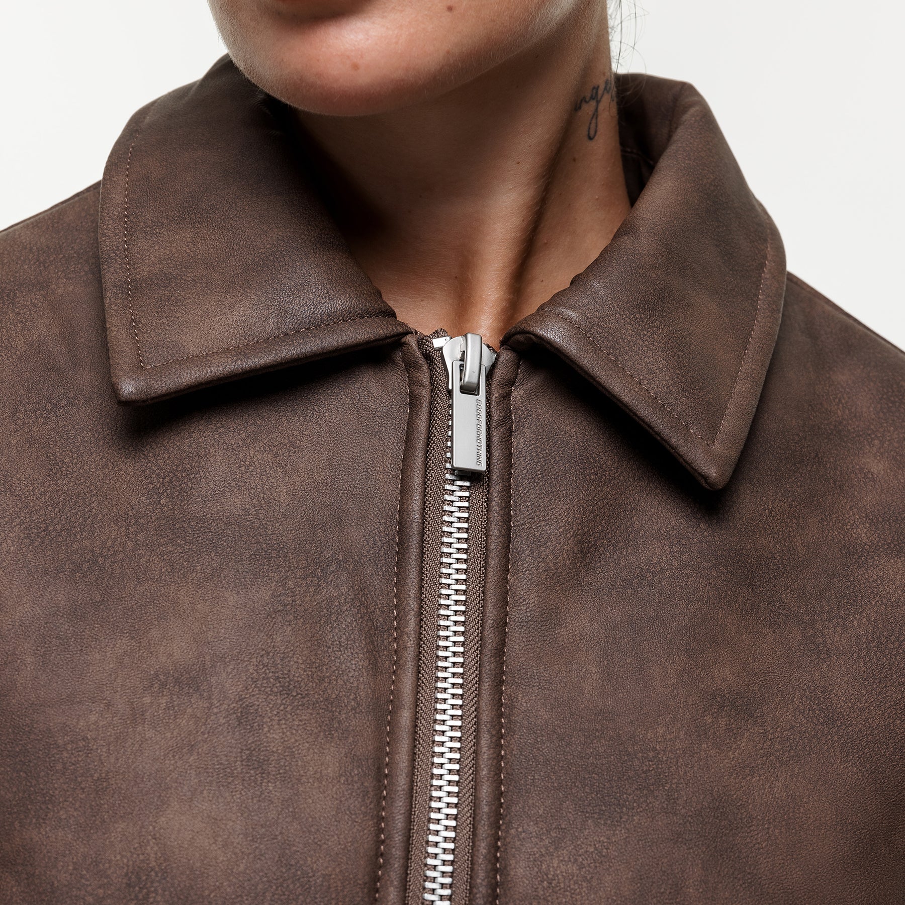 Vintage Brown Leather Coach Jacket - Image 3