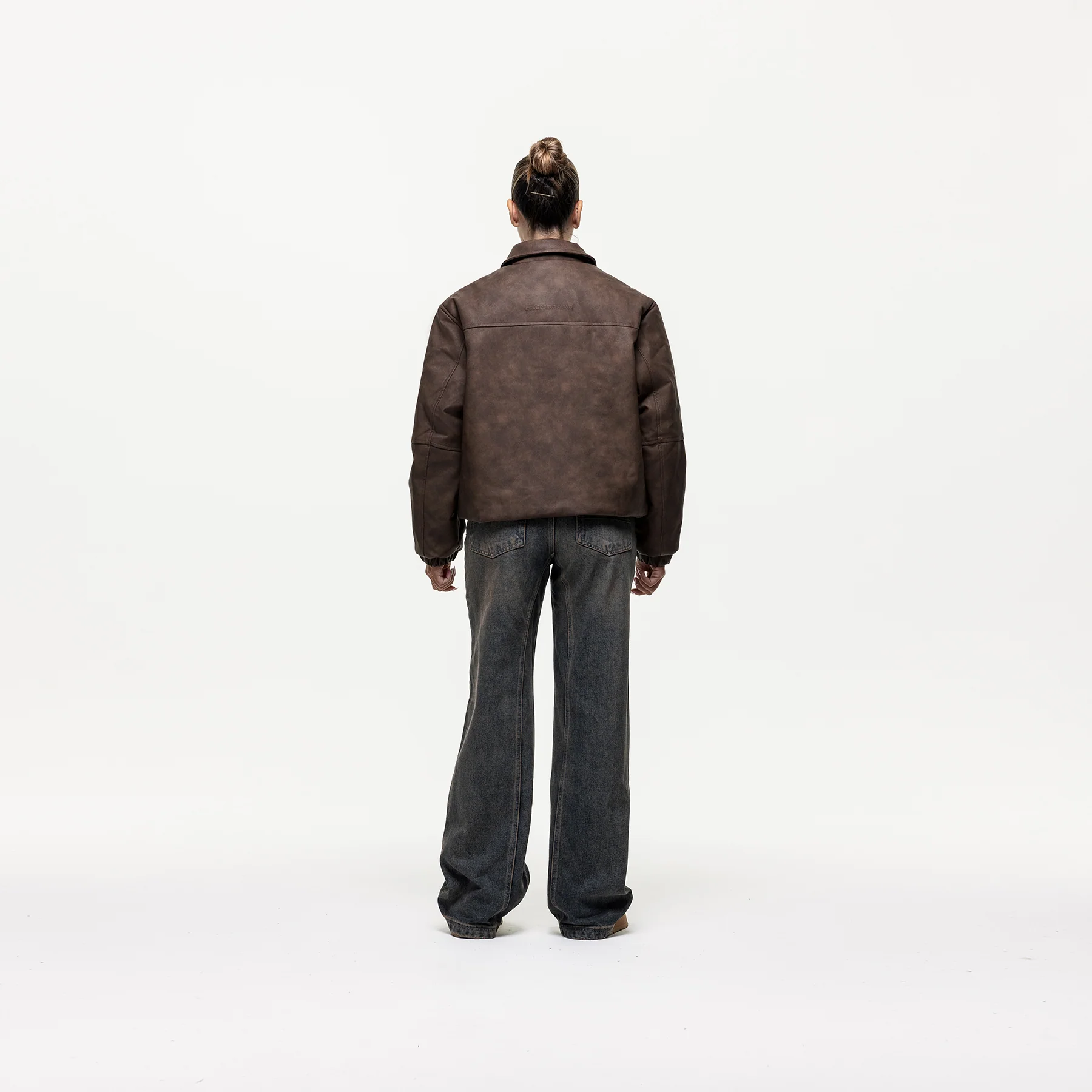 Vintage Brown Leather Coach Jacket - Image 6