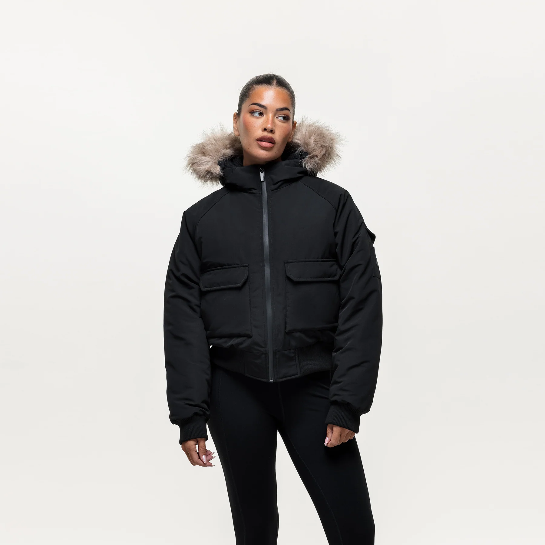 Fortitude Black Parka Bomber - Image 4