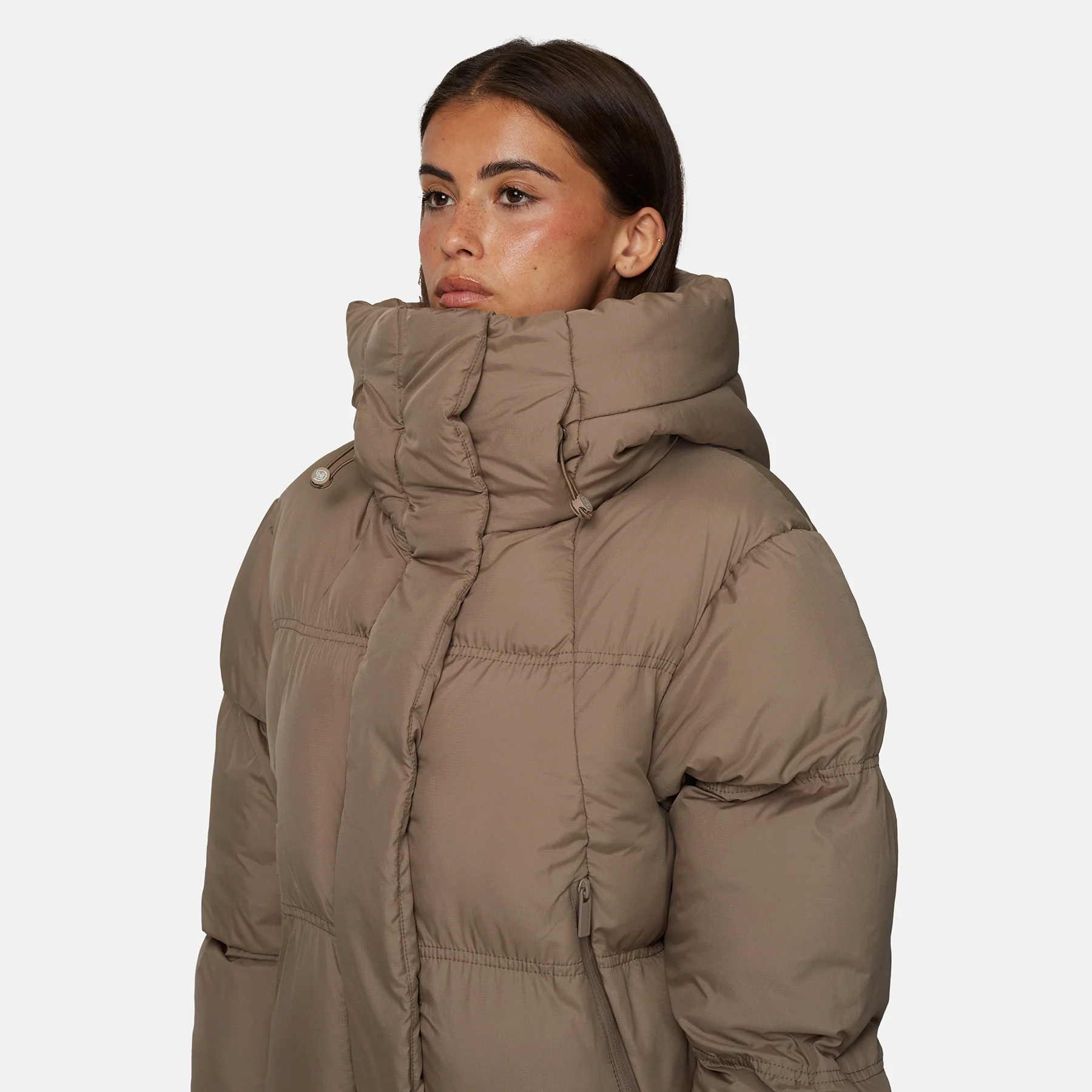Squad Ripstop Taupe Puffer Jacket - Image 6