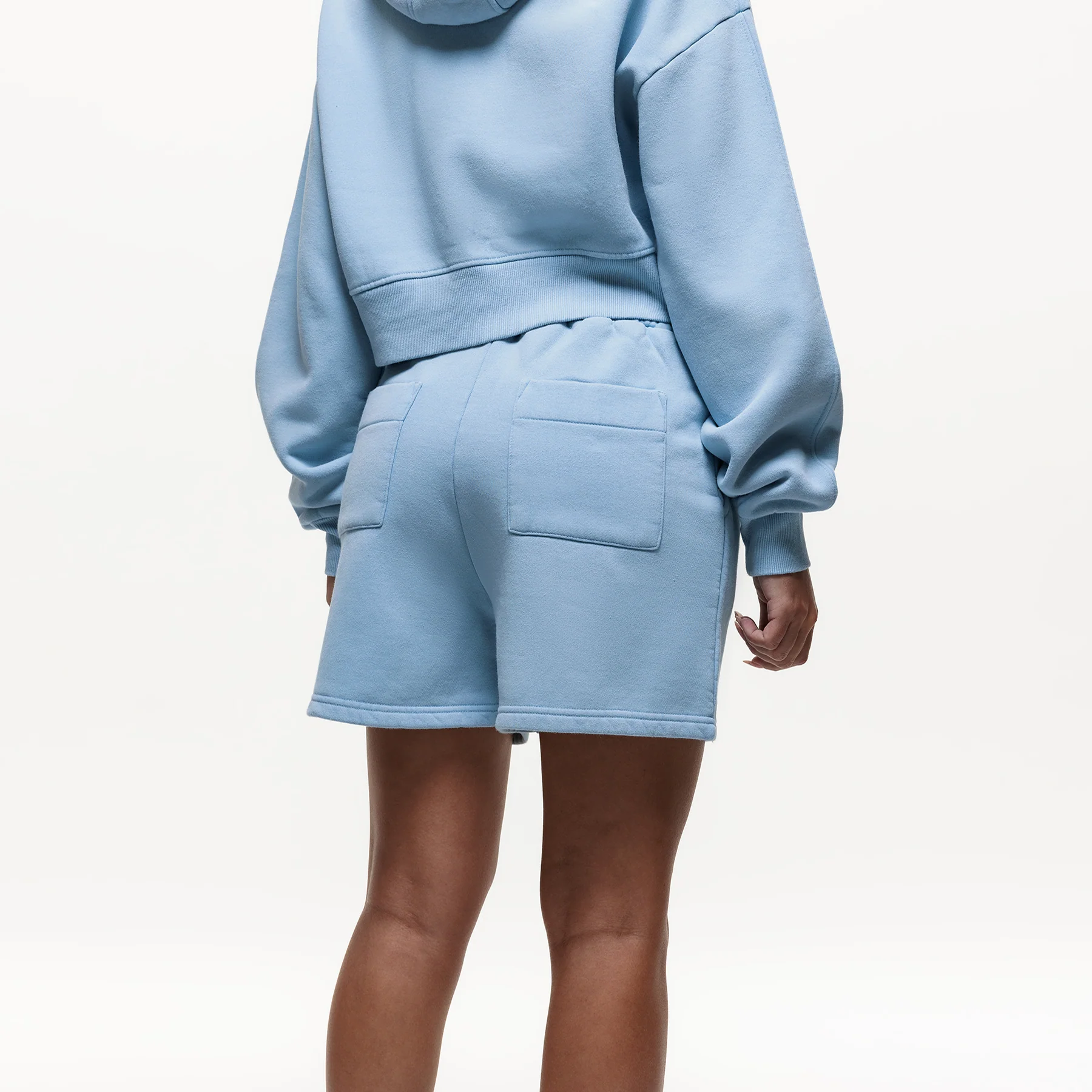 Vintage Washed Powder Blue Shorts - Image 4