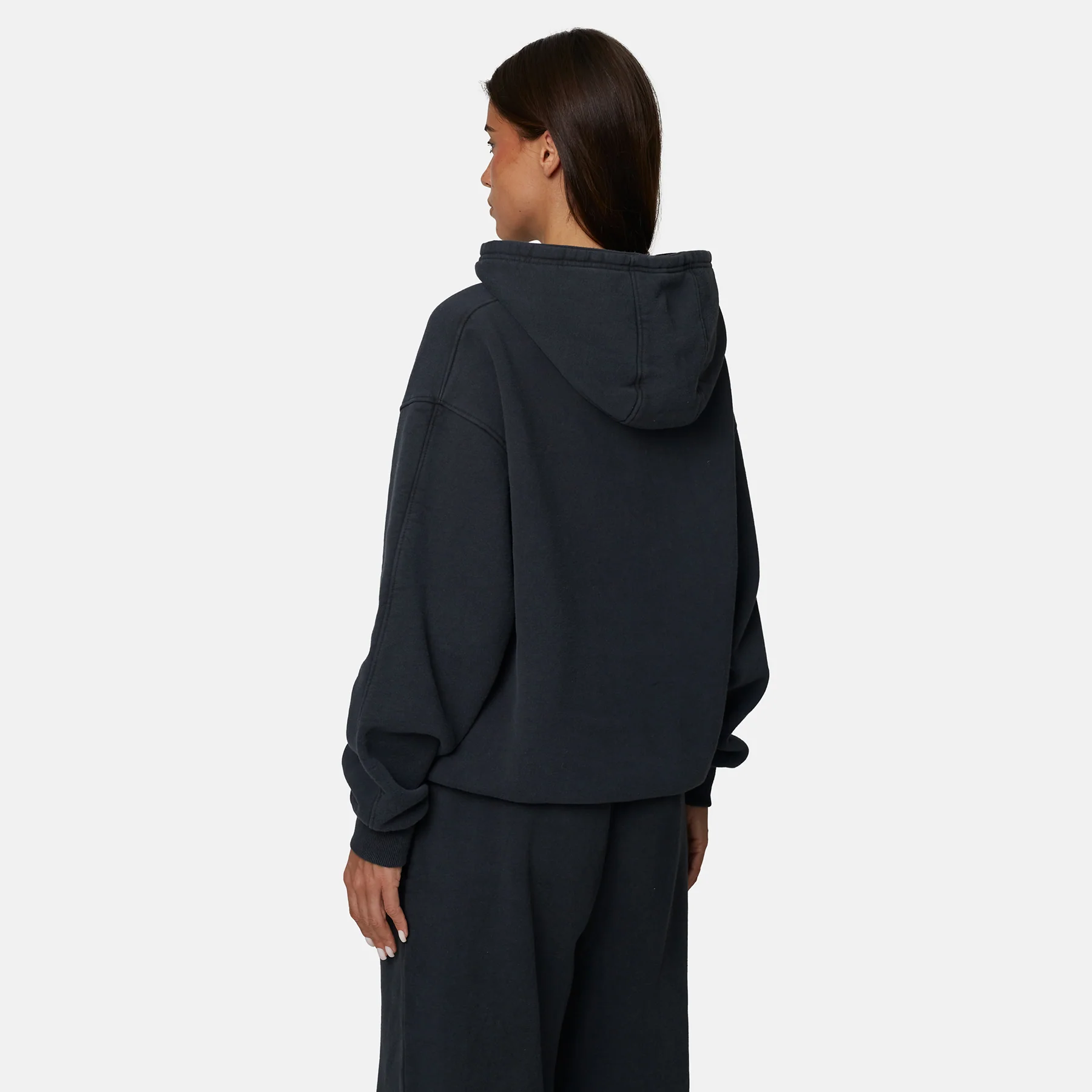 Vintage Washed Black Hoodie - Image 4