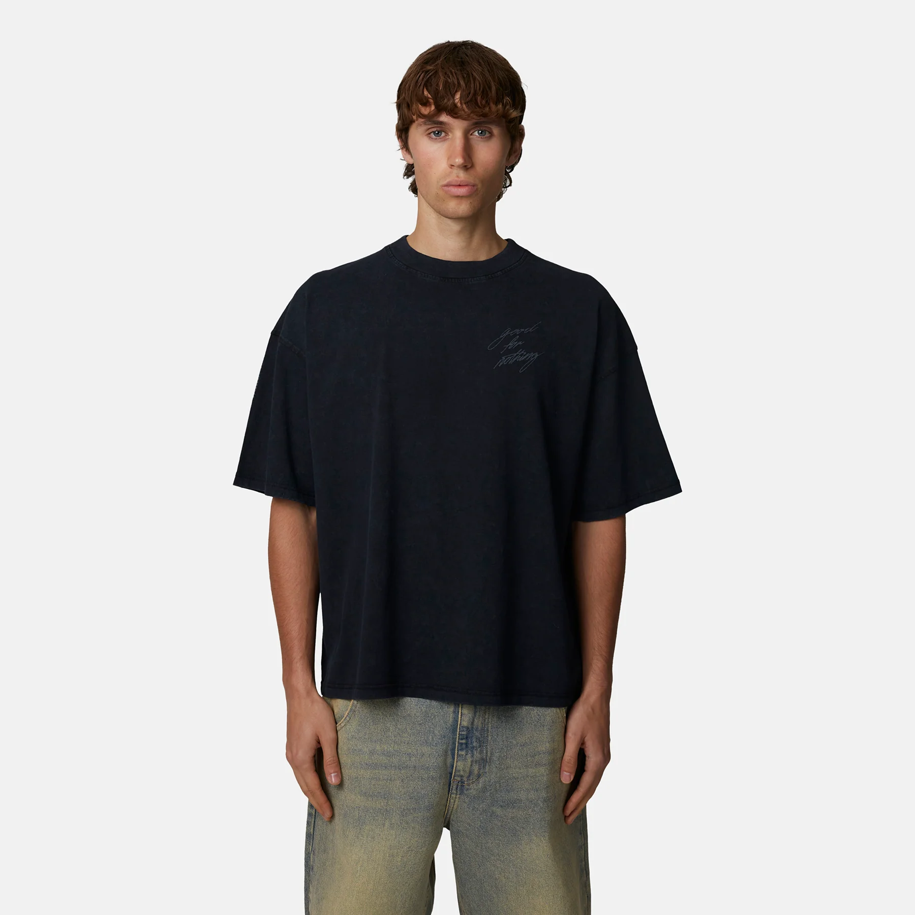 Fragment Butterfly Washed Black T-shirt - Image 2