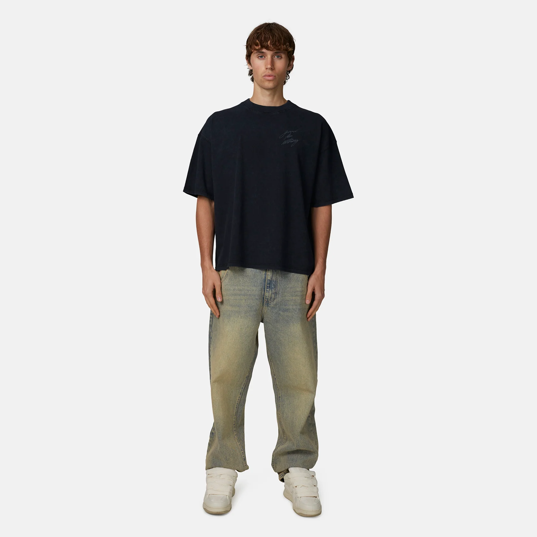 Fragment Butterfly Washed Black T-shirt - Image 4