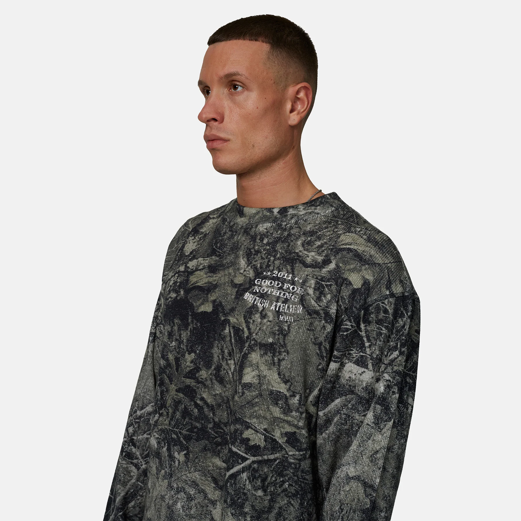 Icarus Waffle Long sleeve Camo T-shirt - Image 4