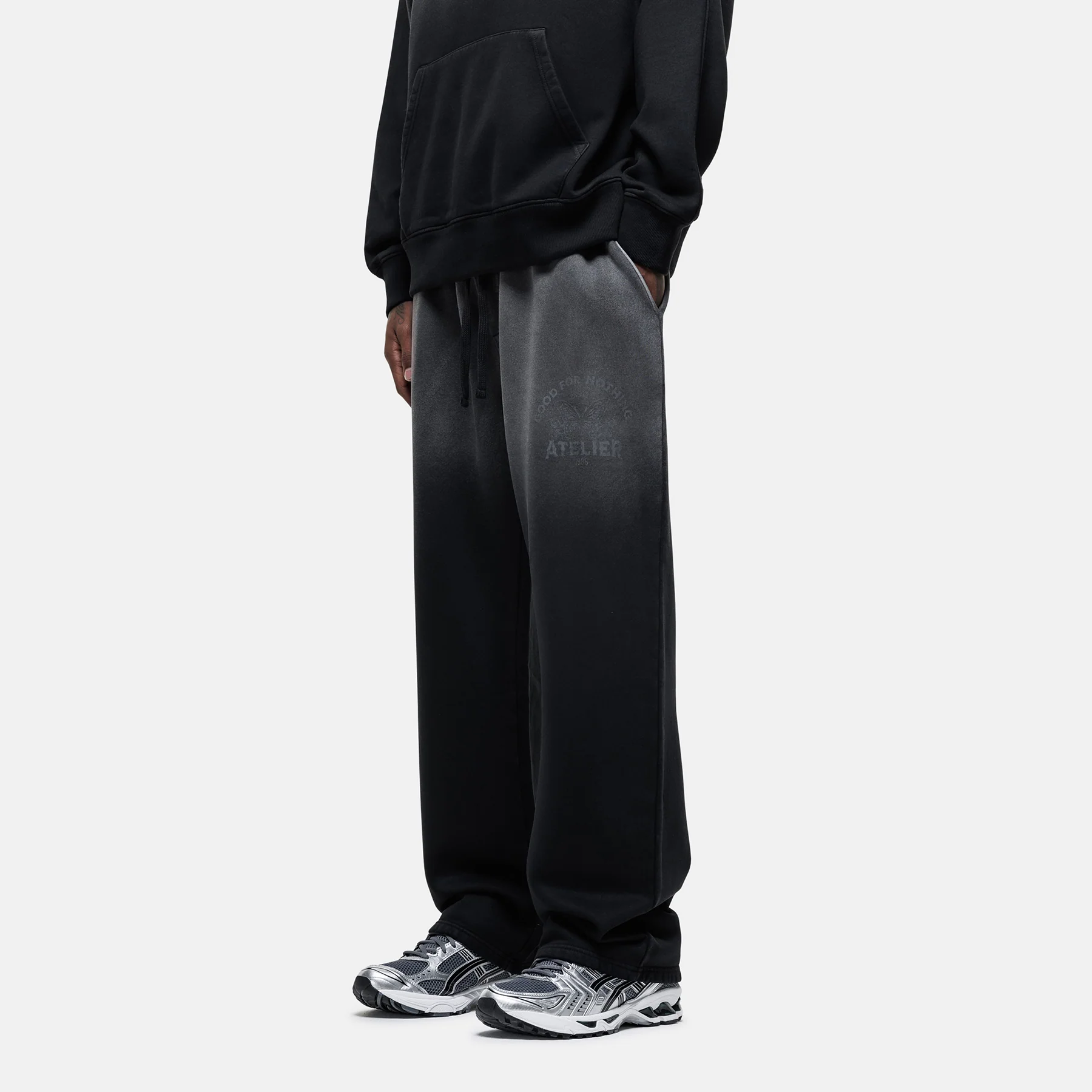Vintage 1986 Faded Black Sweatpants