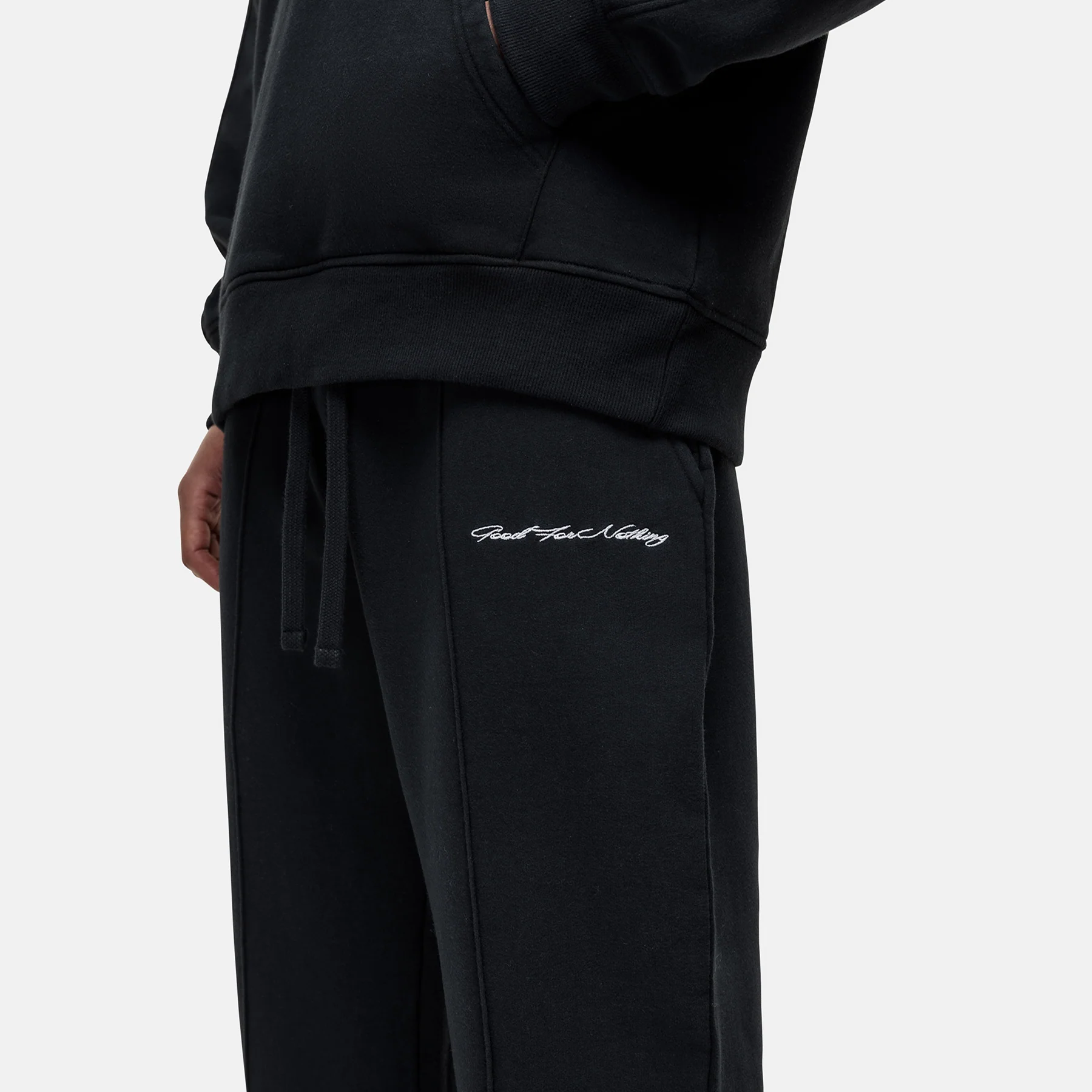 Scribble Washed Black Joggers - Image 3