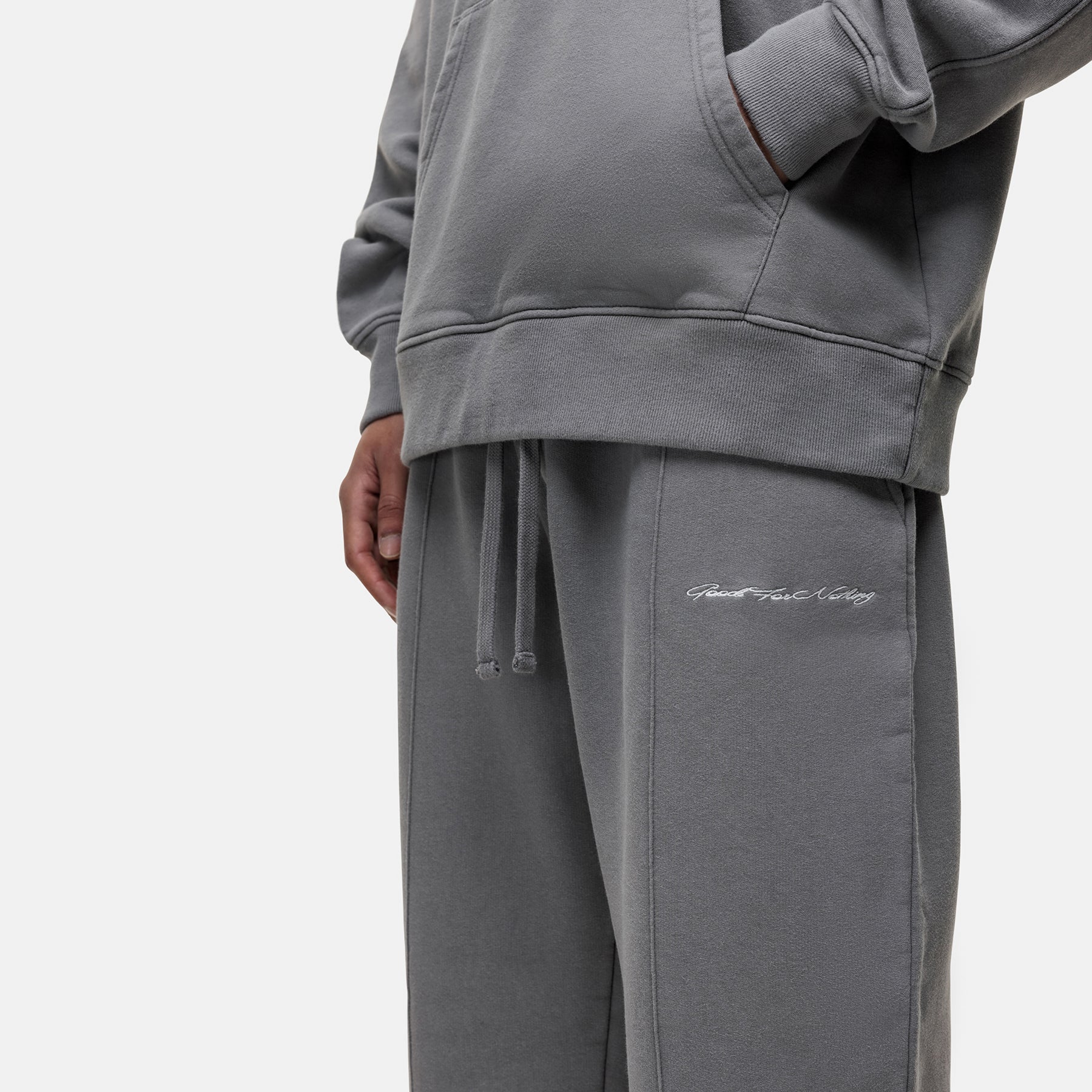 Scribble Washed Grey Joggers - Image 3