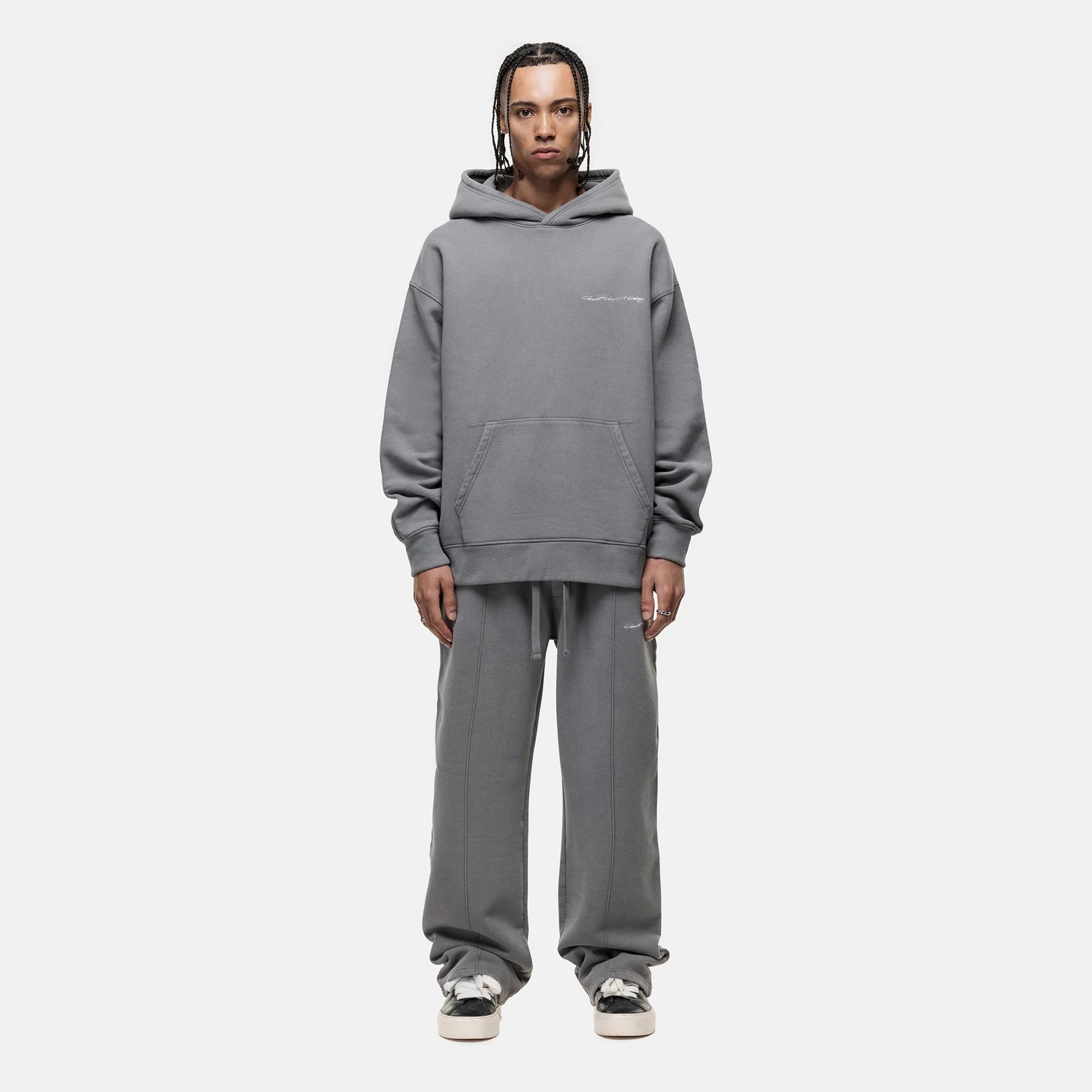 Scribble Washed Grey Joggers - Image 4
