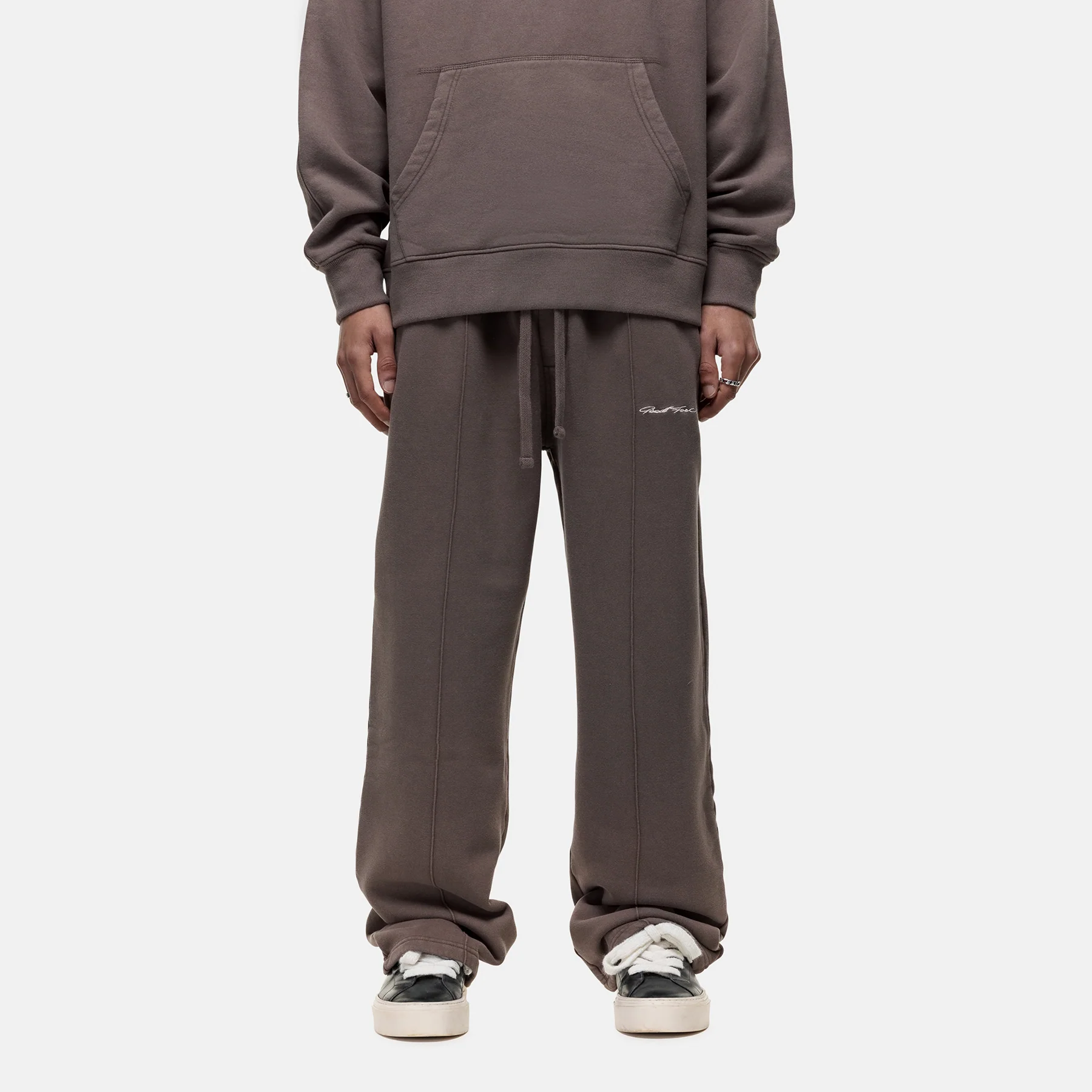 Scribble Washed Taupe Joggers - Image 2