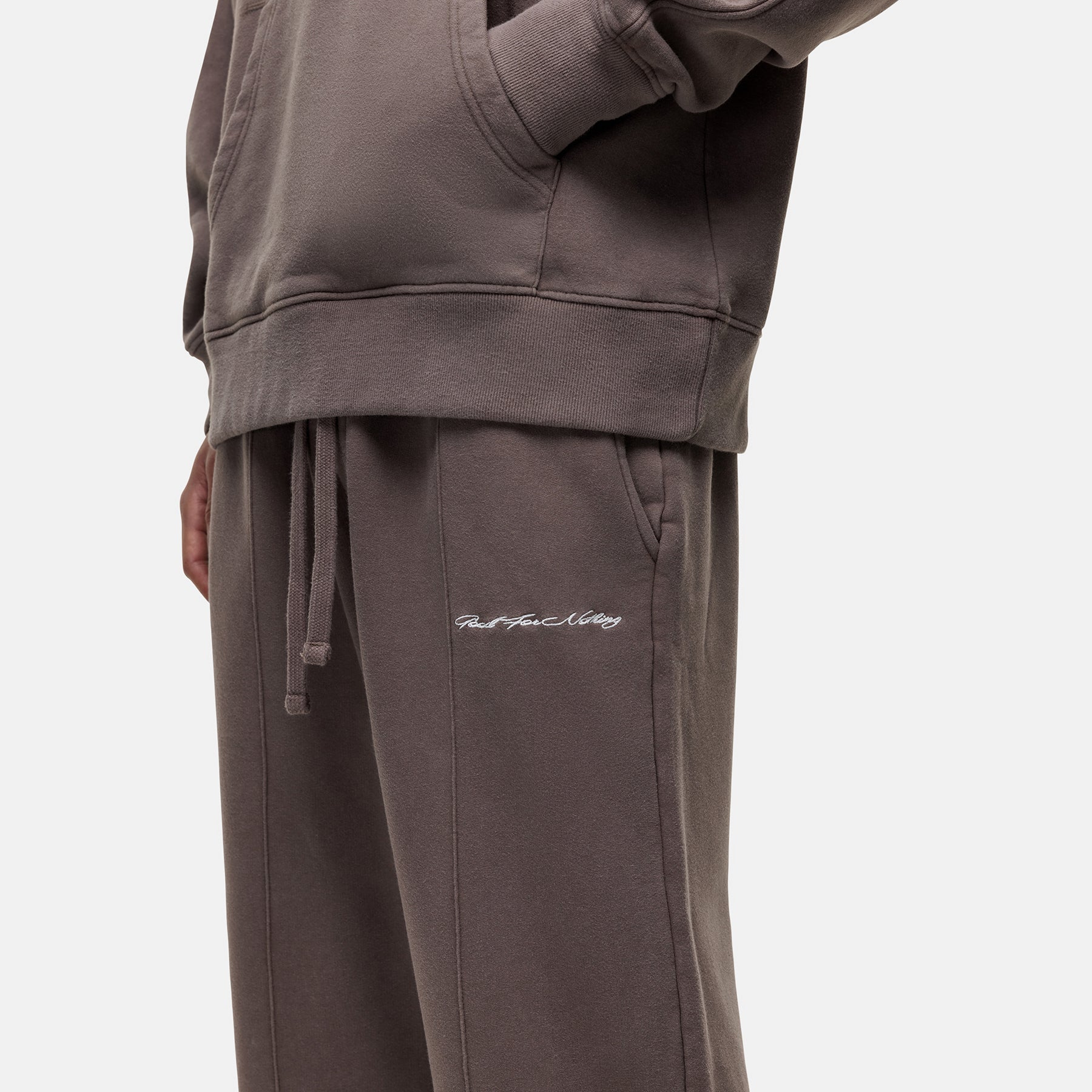 Scribble Washed Taupe Joggers - Image 3