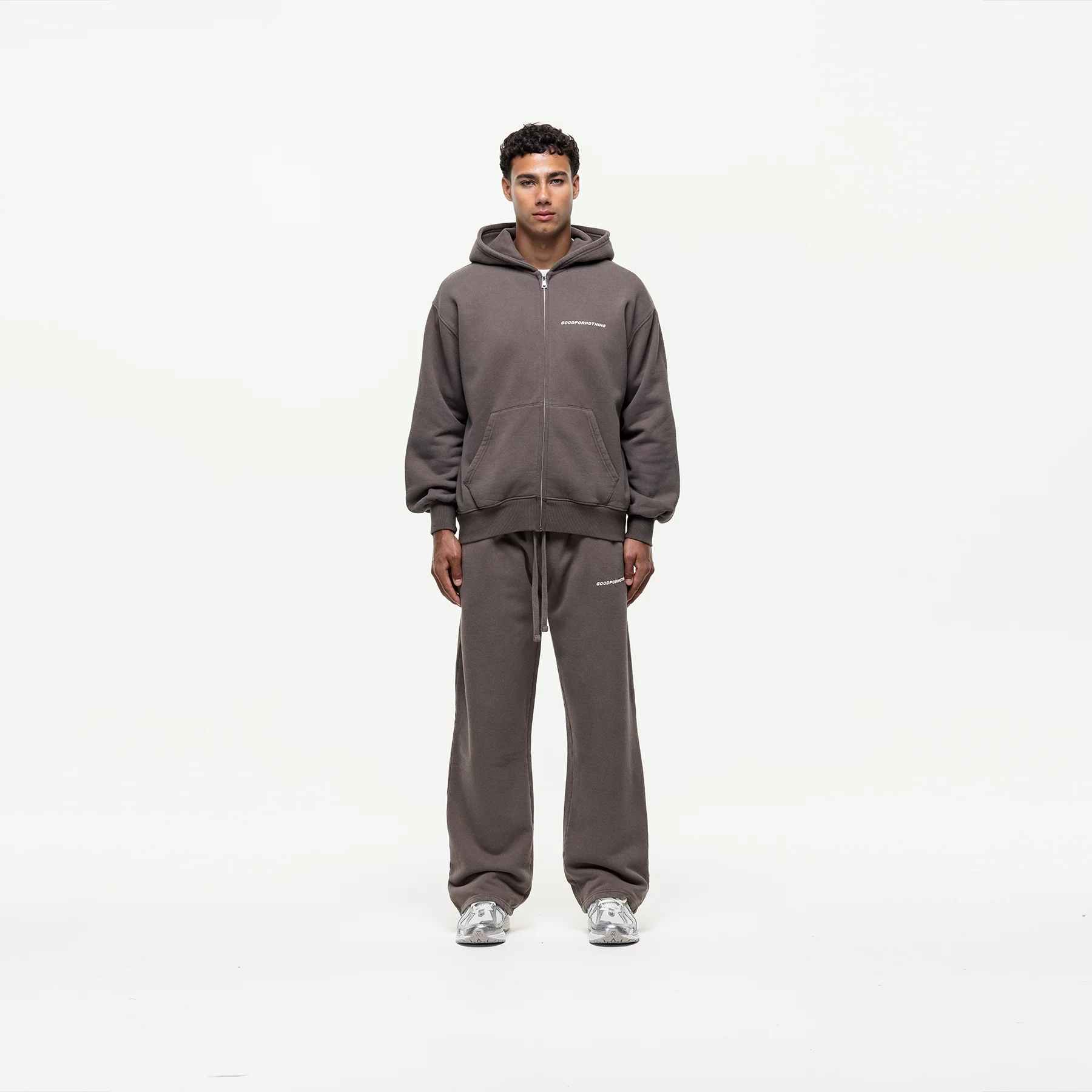 Vintage Washed Taupe Sweatpants - Image 5