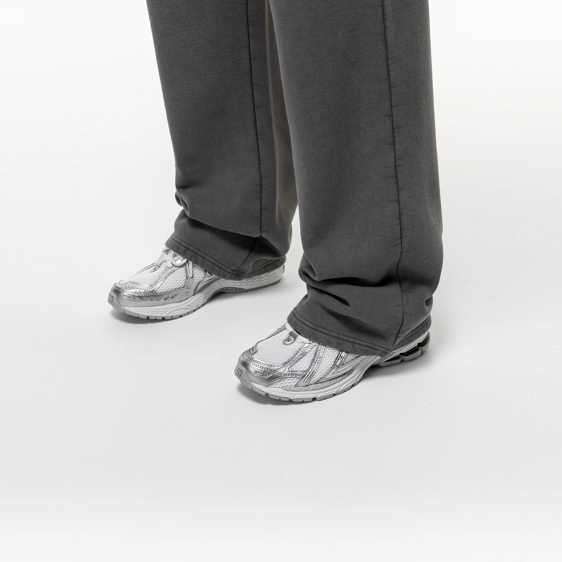 Vintage Washed Grey Sweatpants - Image 4