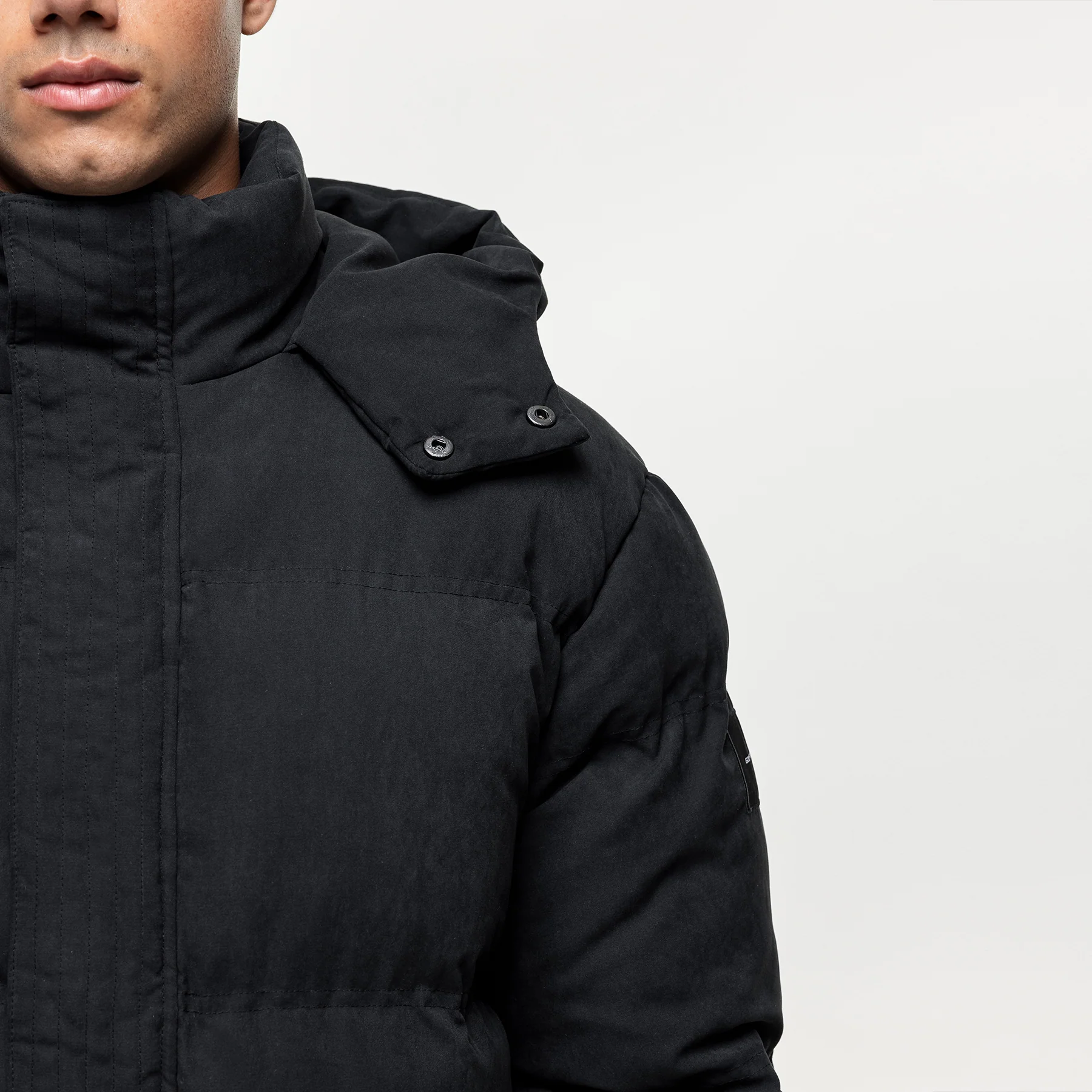 Adapt Black Puffer Coat - Image 3