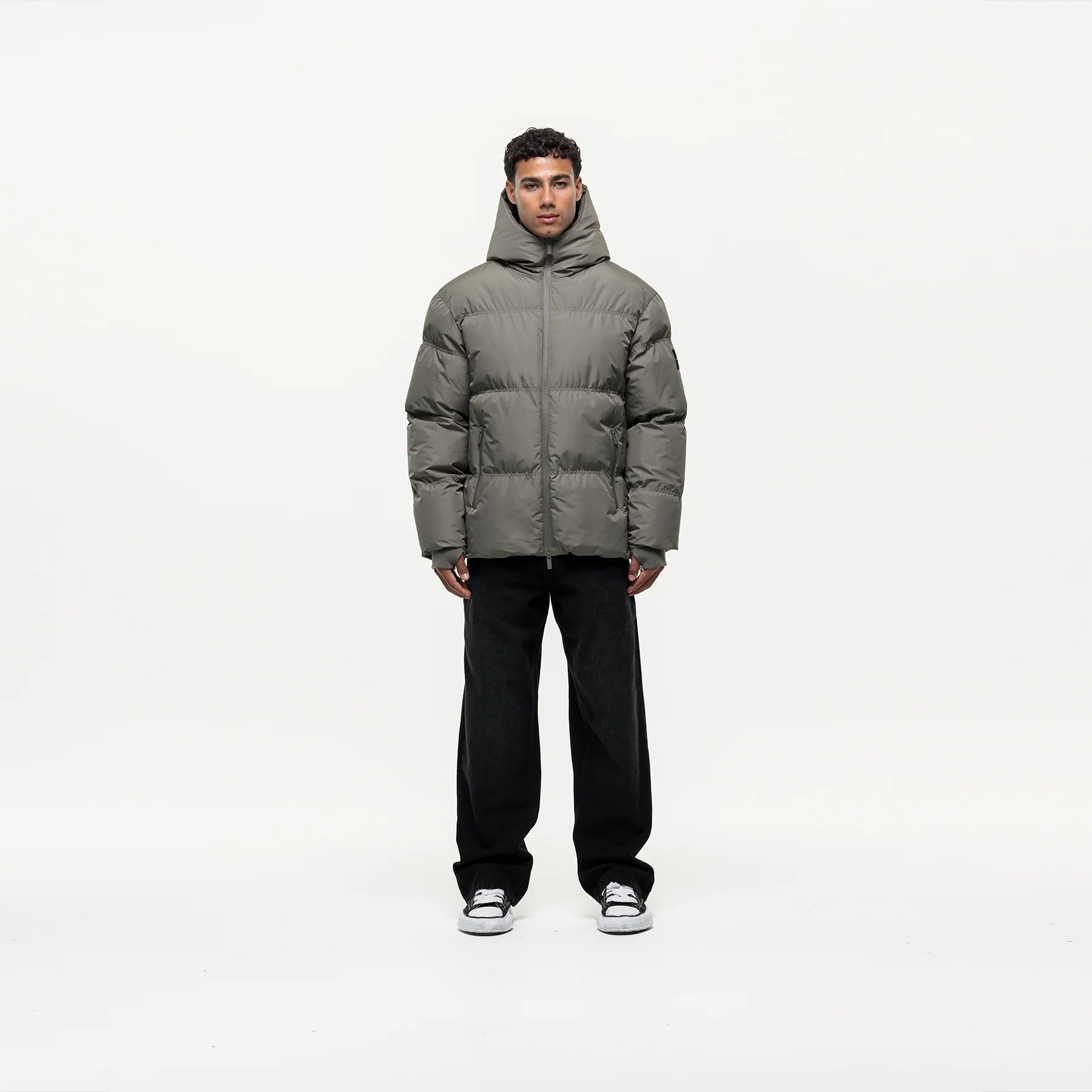 Arctic Olive Puffer Jacket - Image 4