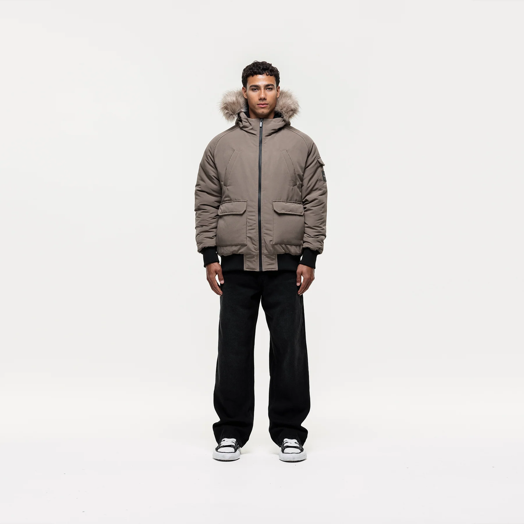 Fortitude Taupe Parka Bomber - Image 7