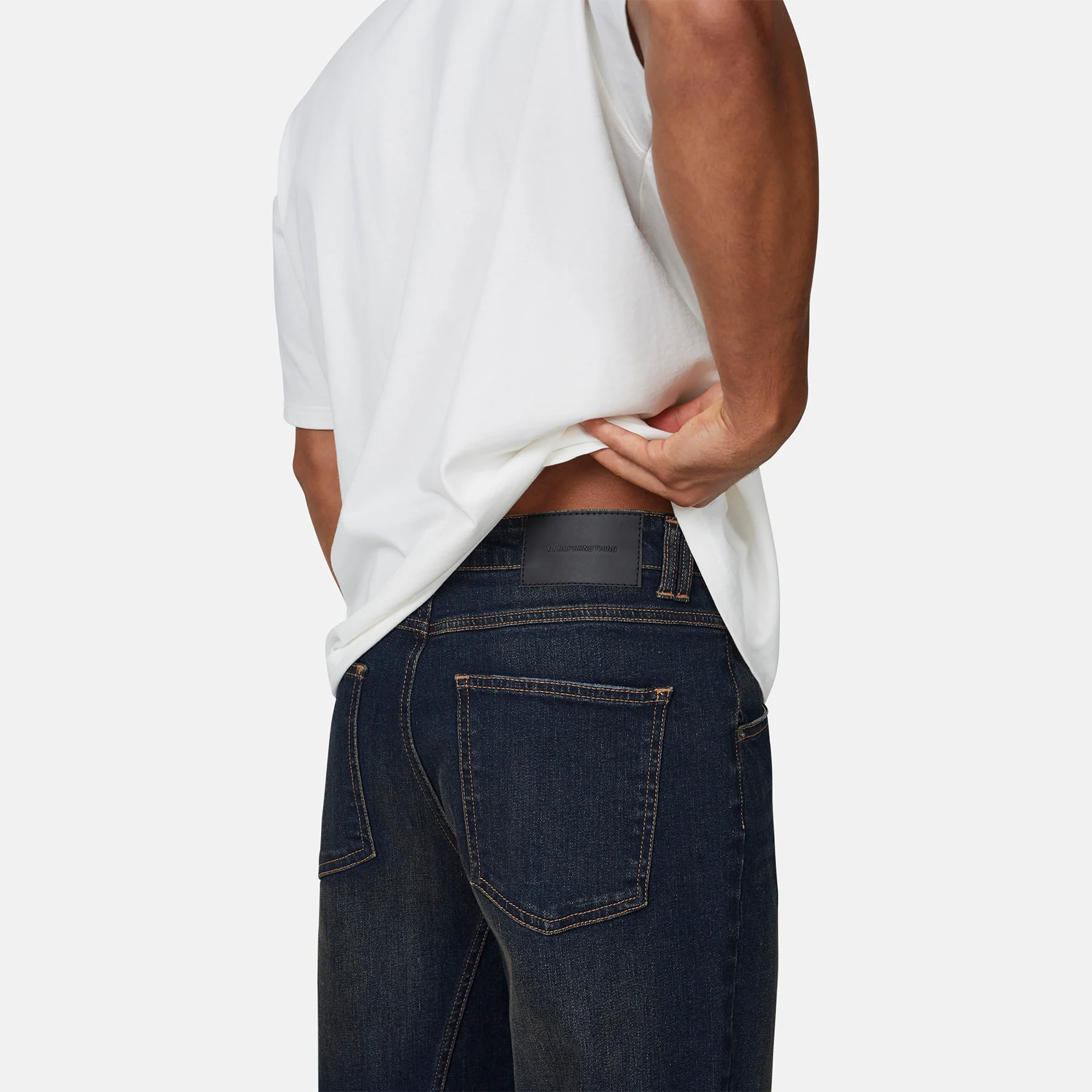 Heavy Indigo Blue Denim Jeans - Image 4