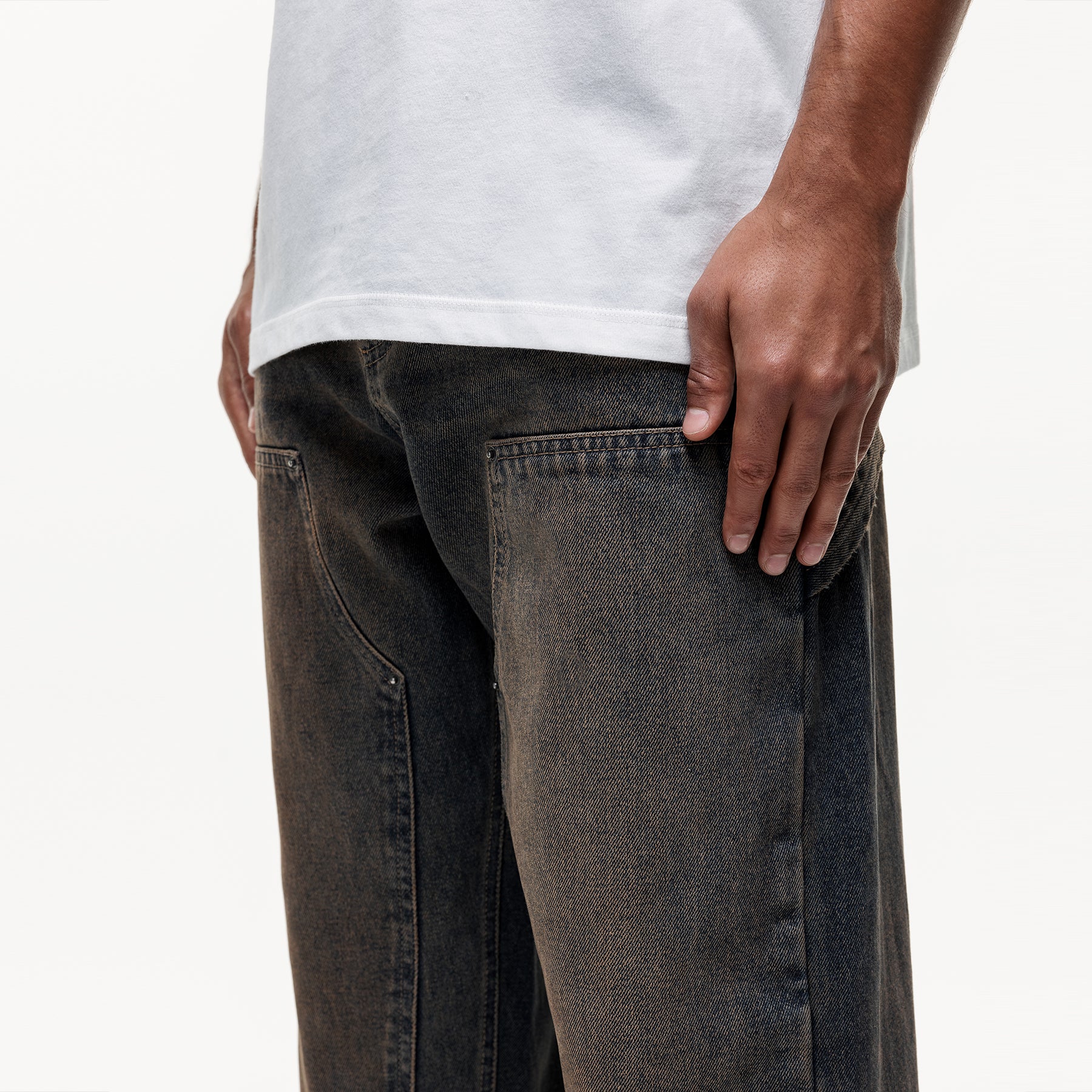 Heavy Carpenter Rust Denim Jeans - Image 4