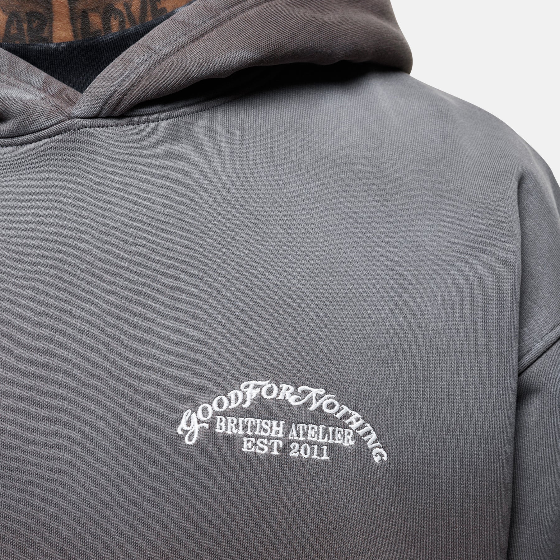Abrade Gradient Taupe Hoodie - Image 3