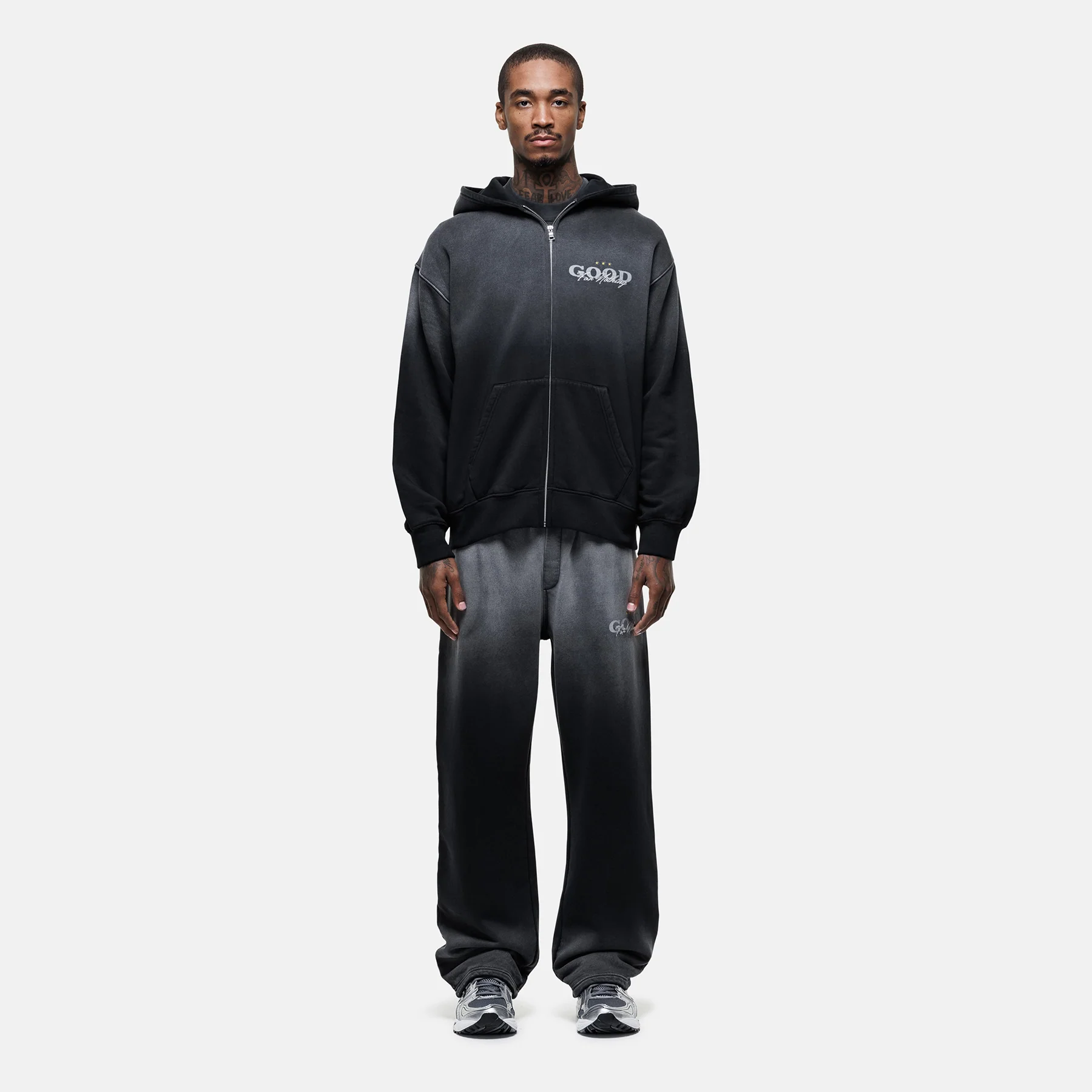 Alaska Gradient Black Zip Hoodie - Image 3