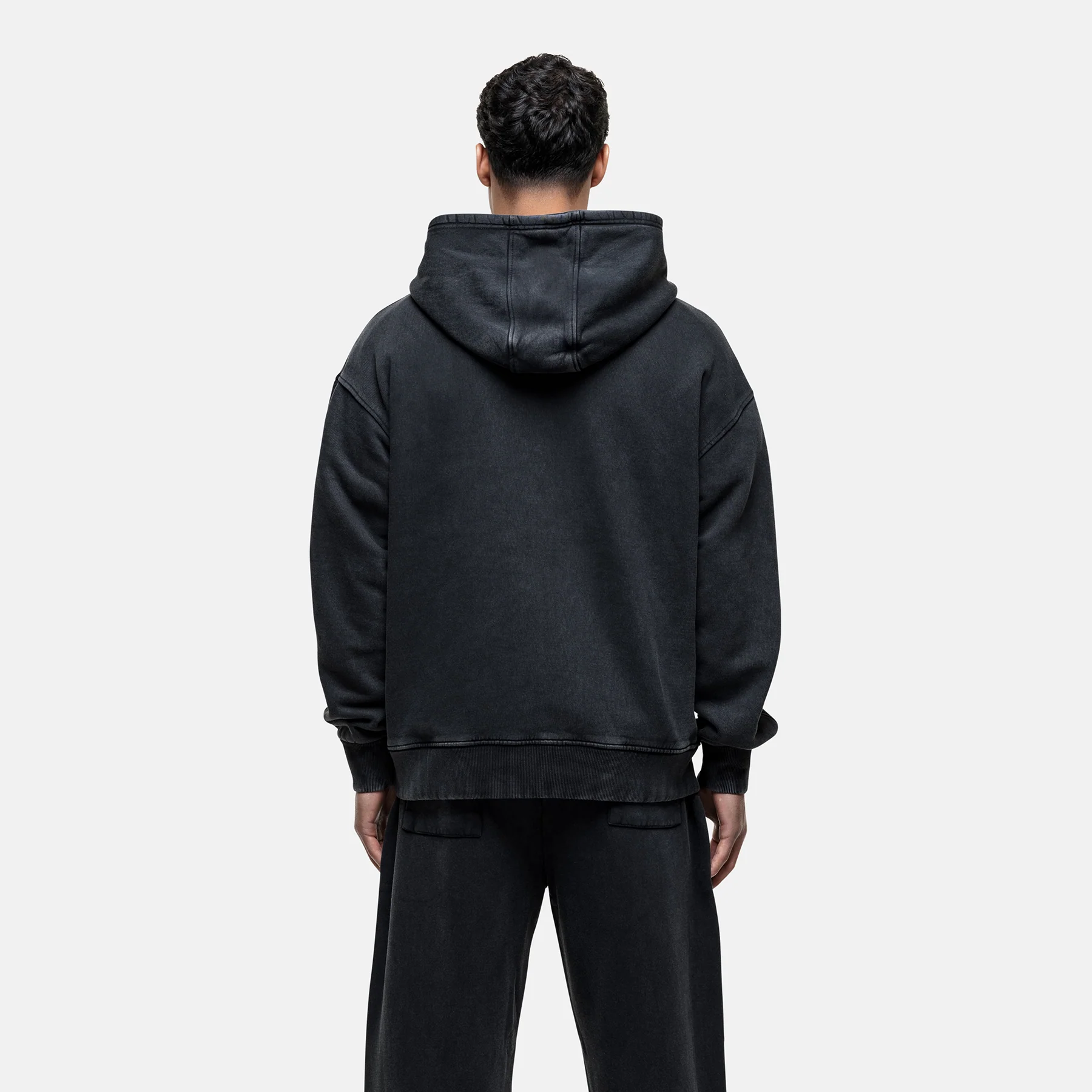 Atelier Washed Black Hoodie - Image 5