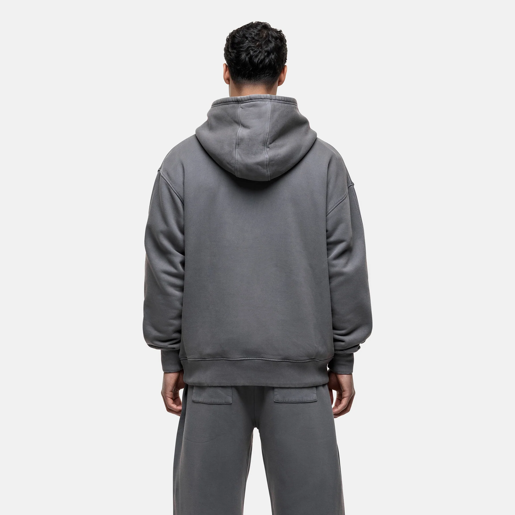 Atelier Washed Grey Hoodie - Image 4
