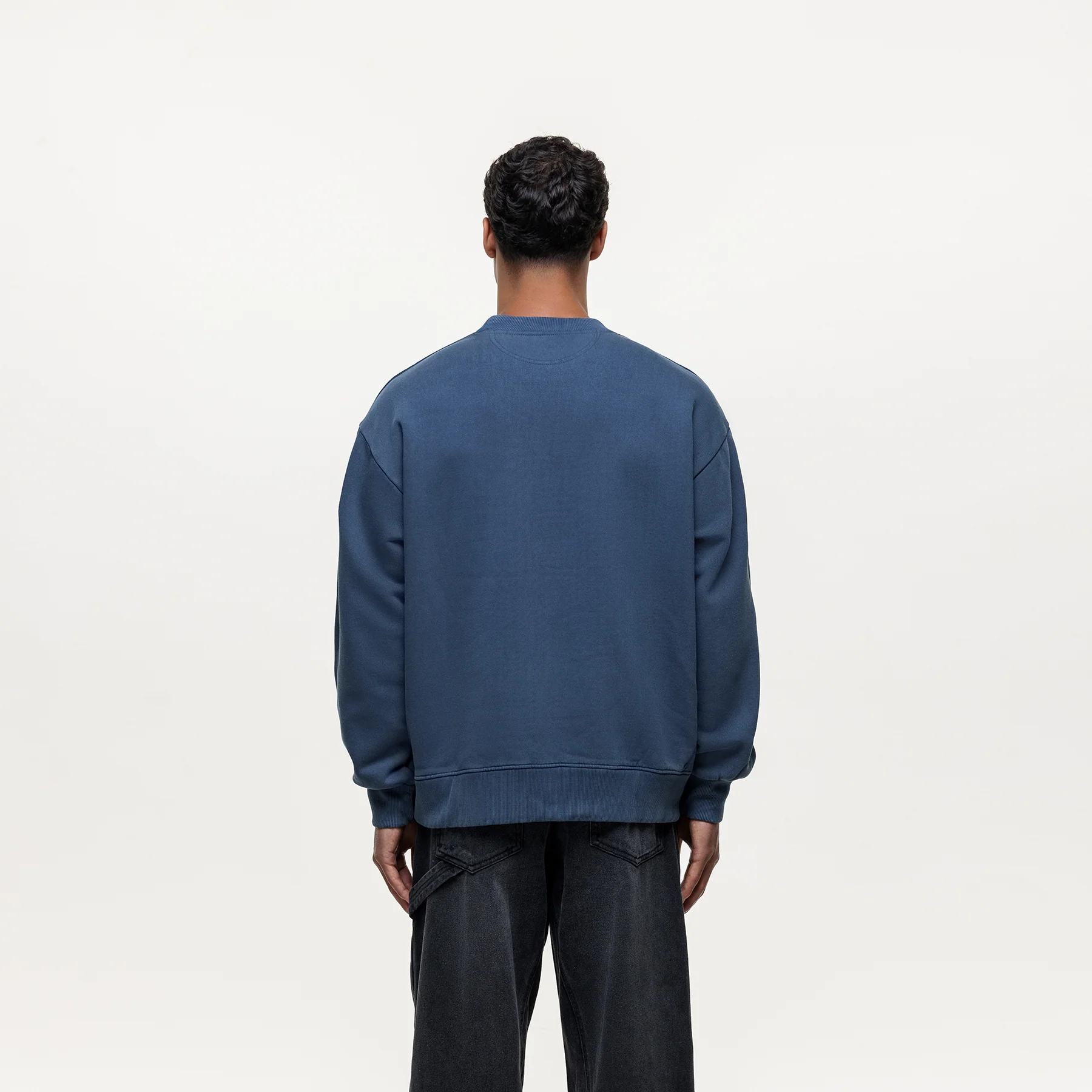 Atelier Navy Washed Sweatshirt - Image 2