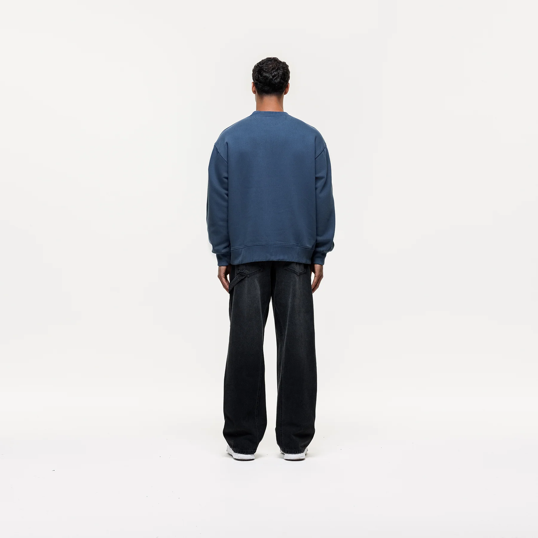 Atelier Navy Washed Sweatshirt - Image 5