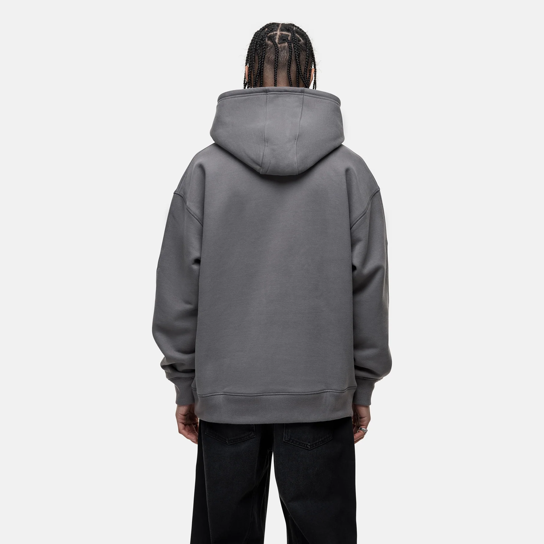 Blossom Washed Grey Hoodie - Image 2